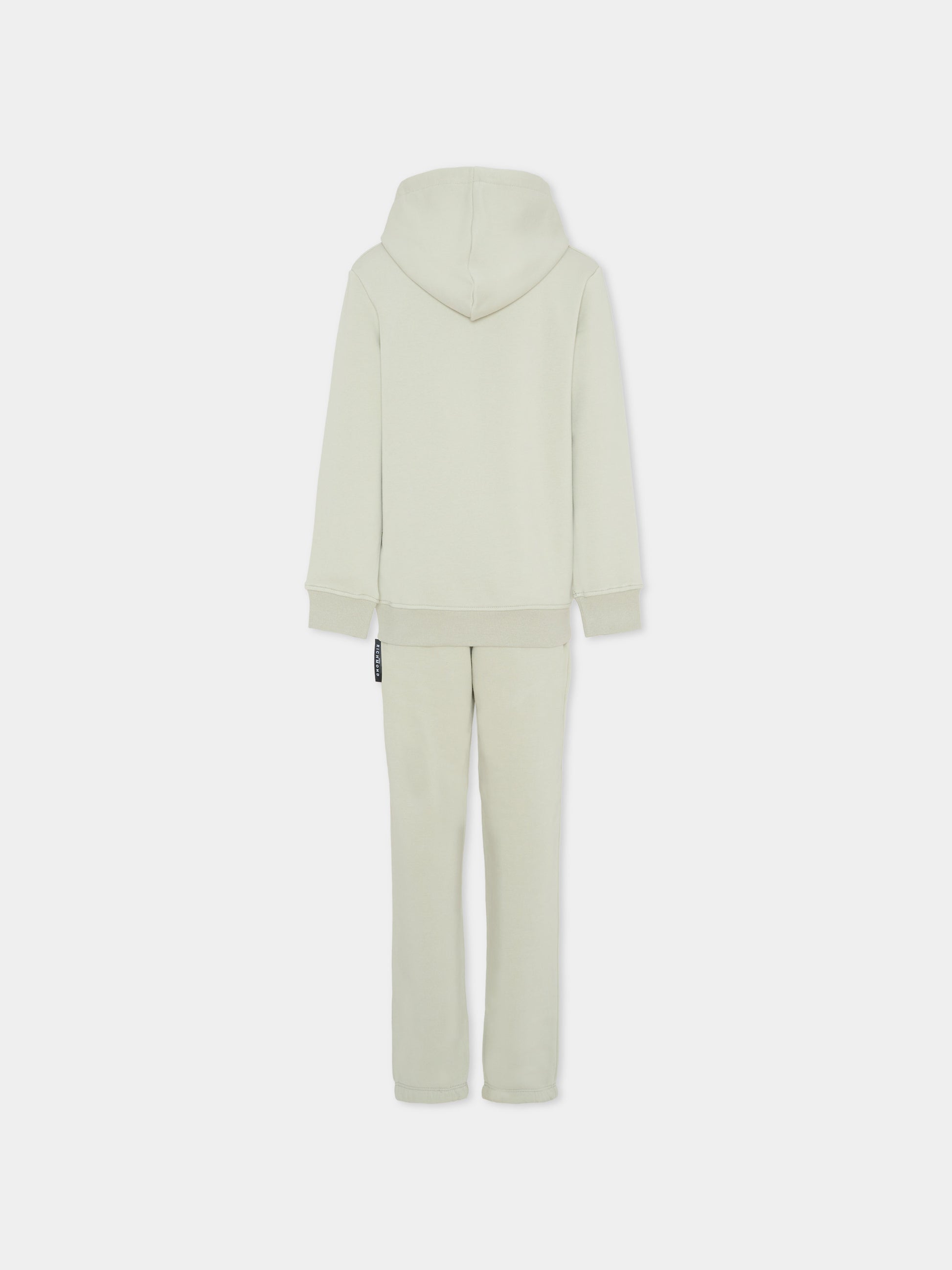 Completo grigio per bambino con logo,Richmond,RBA25007CF GREY AGATE