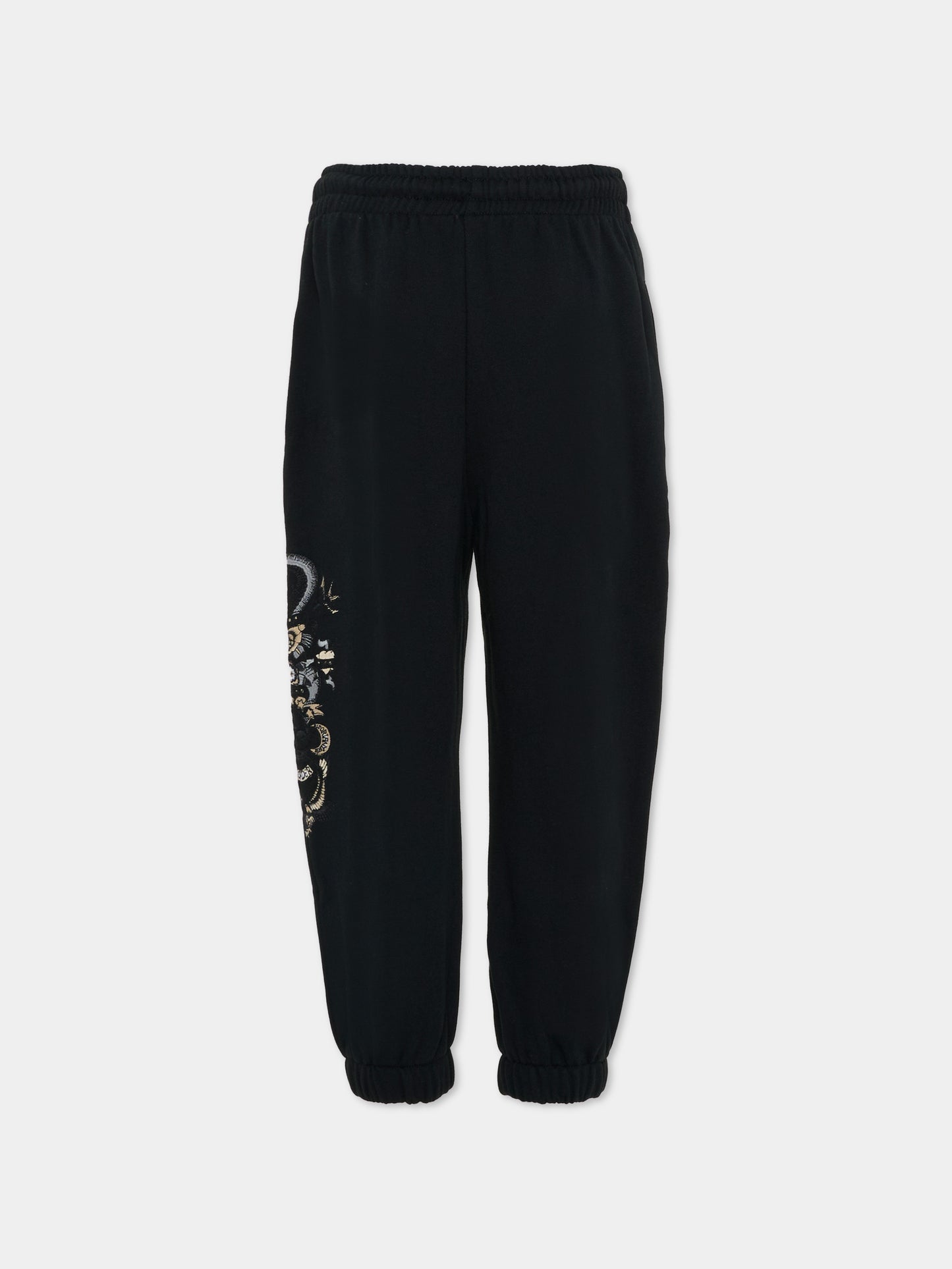 Pantaloni neri per bambino con logo,Richmond,RBA25149PA BLACK