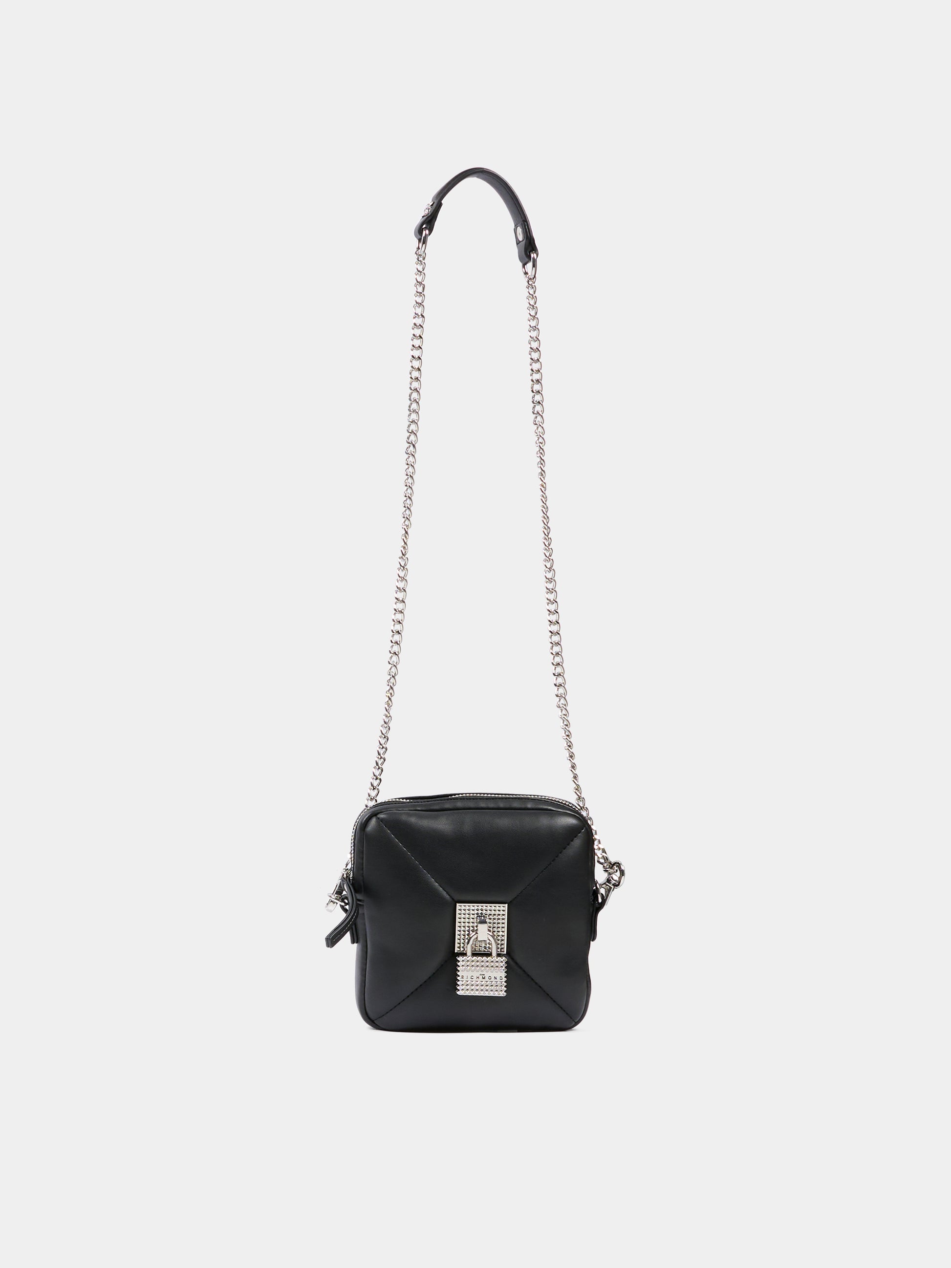 Borsa nera per bambina con lucchetto,Richmond,RGA25022BO BLACK