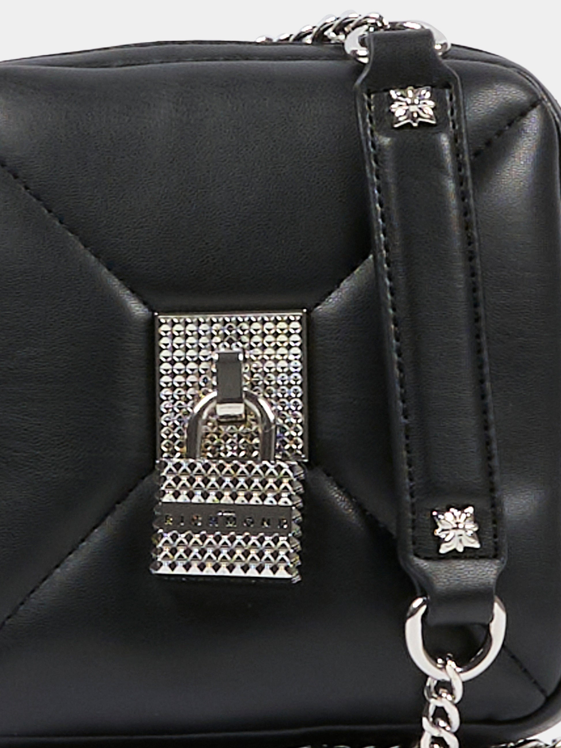 Borsa nera per bambina con lucchetto,Richmond,RGA25022BO BLACK