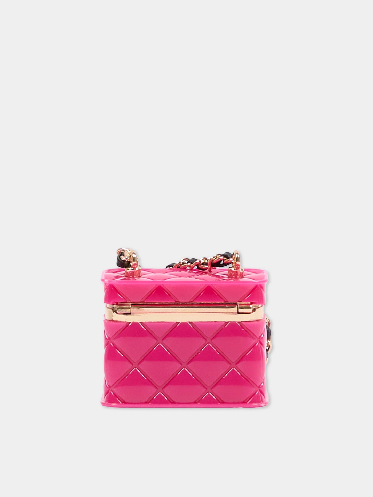 Micro Borsa fucsia per bambina con logo oro,Richmond,RGA25026BO HONEYSUCKLE
