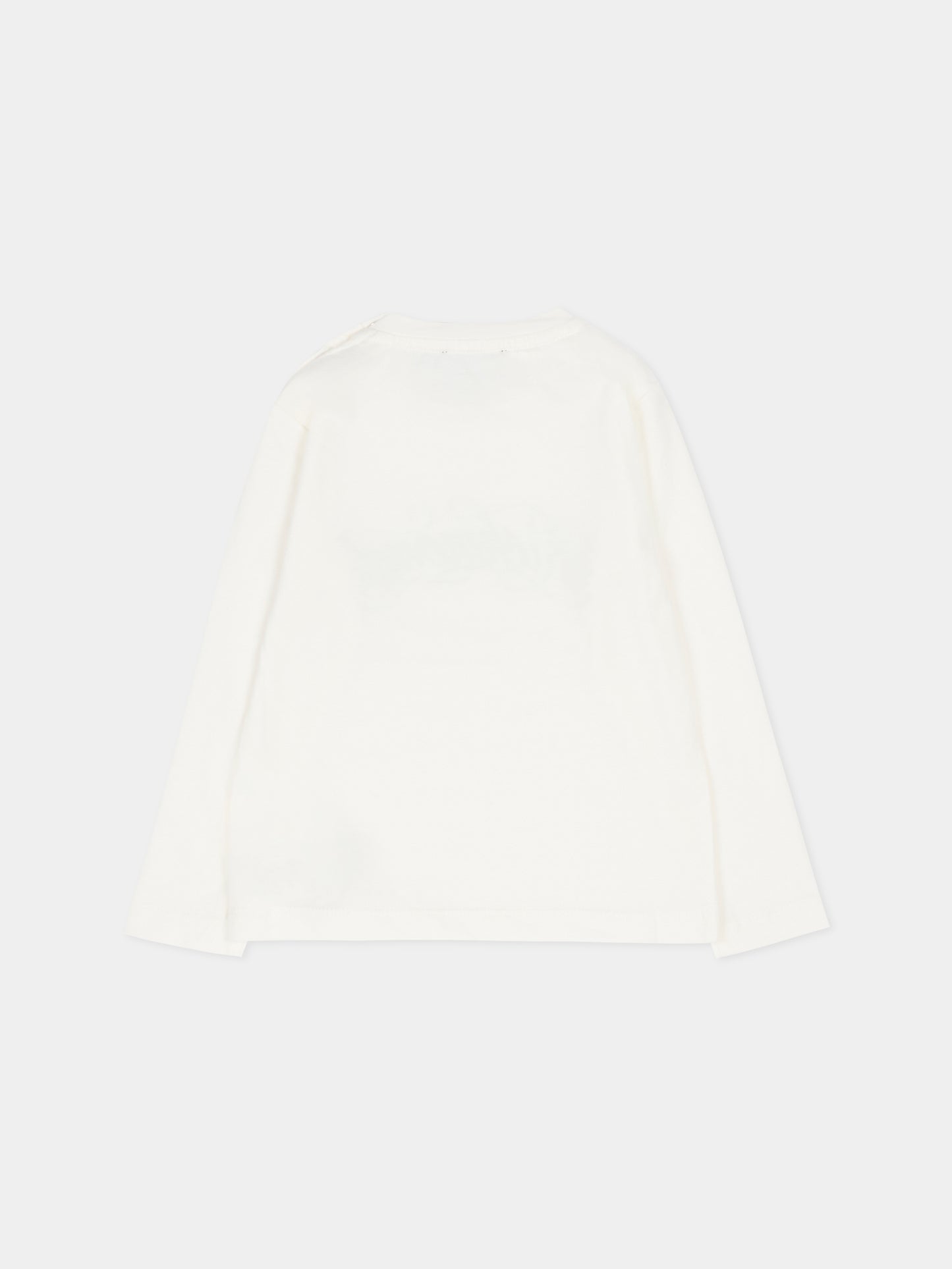 T-shirt avorio per neonata con logo,Richmond,RIA25032TS WHITE