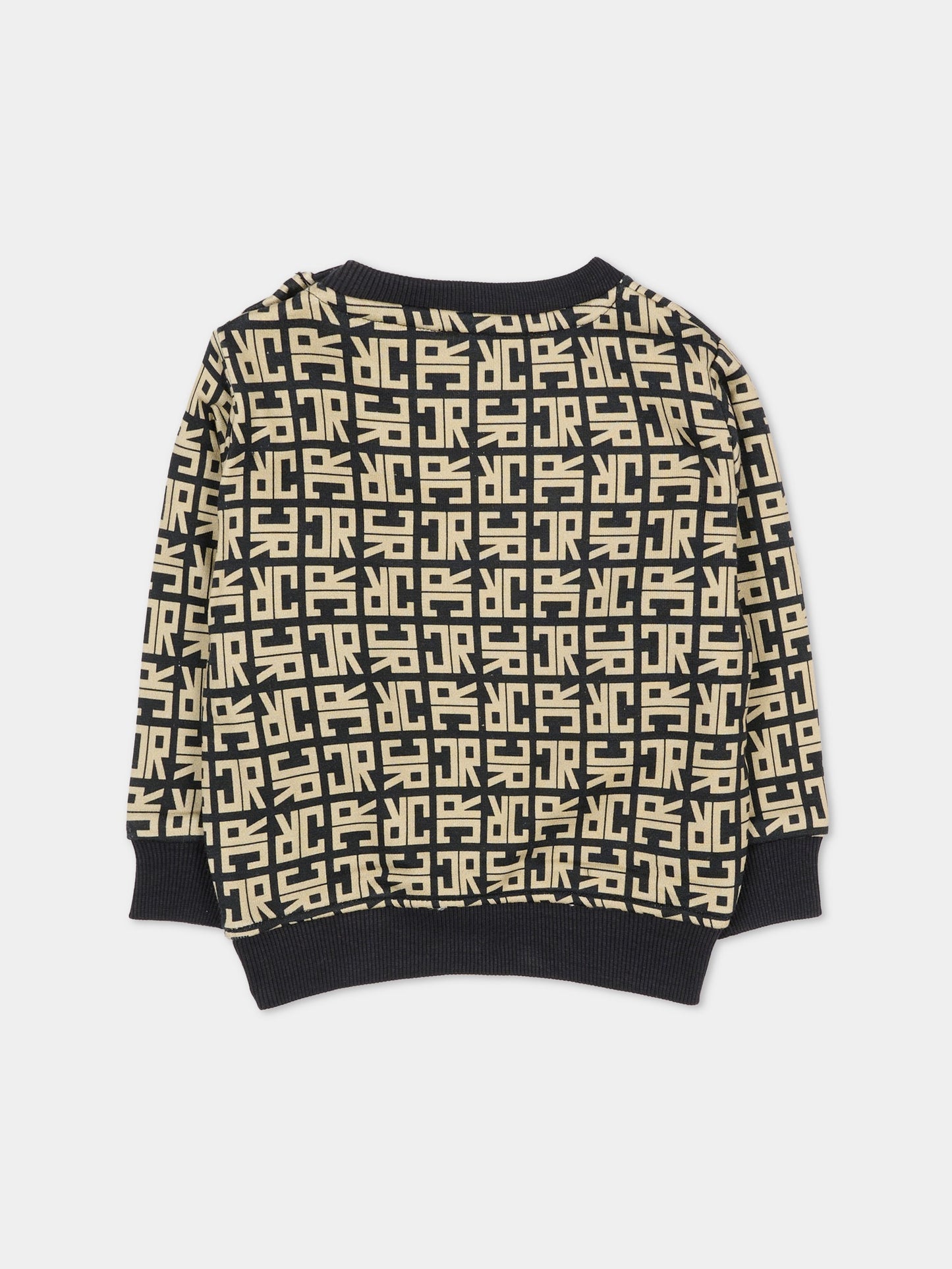 Felpa beige per neonato con logo,Richmond,RIA25048FE JR MONOGRAM BEIGE