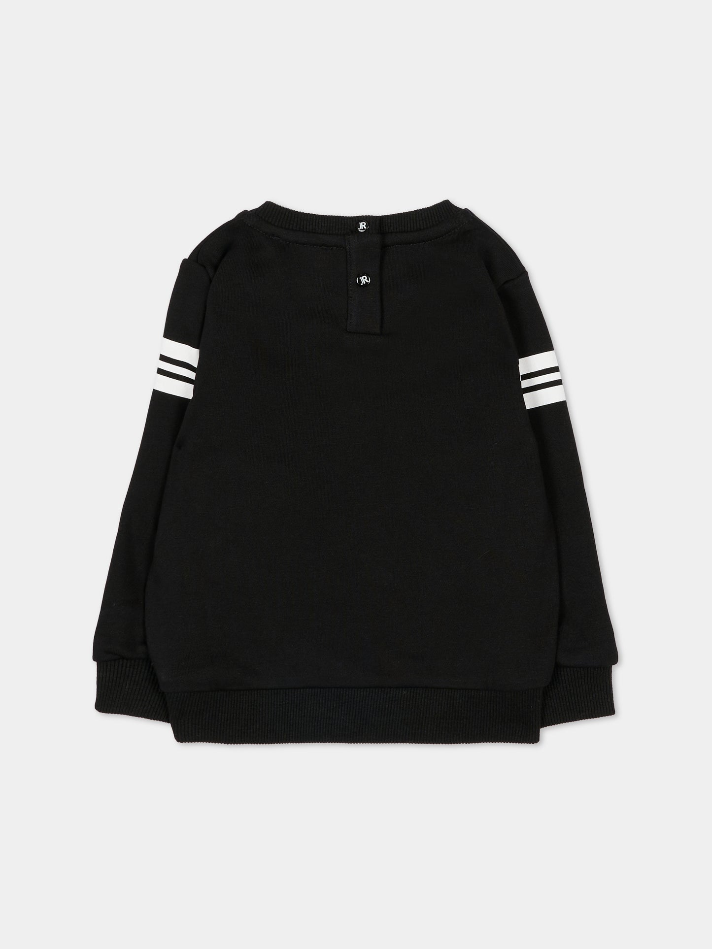 Felpa nera per neonato con logo,Richmond,RIA25051FE BLACK