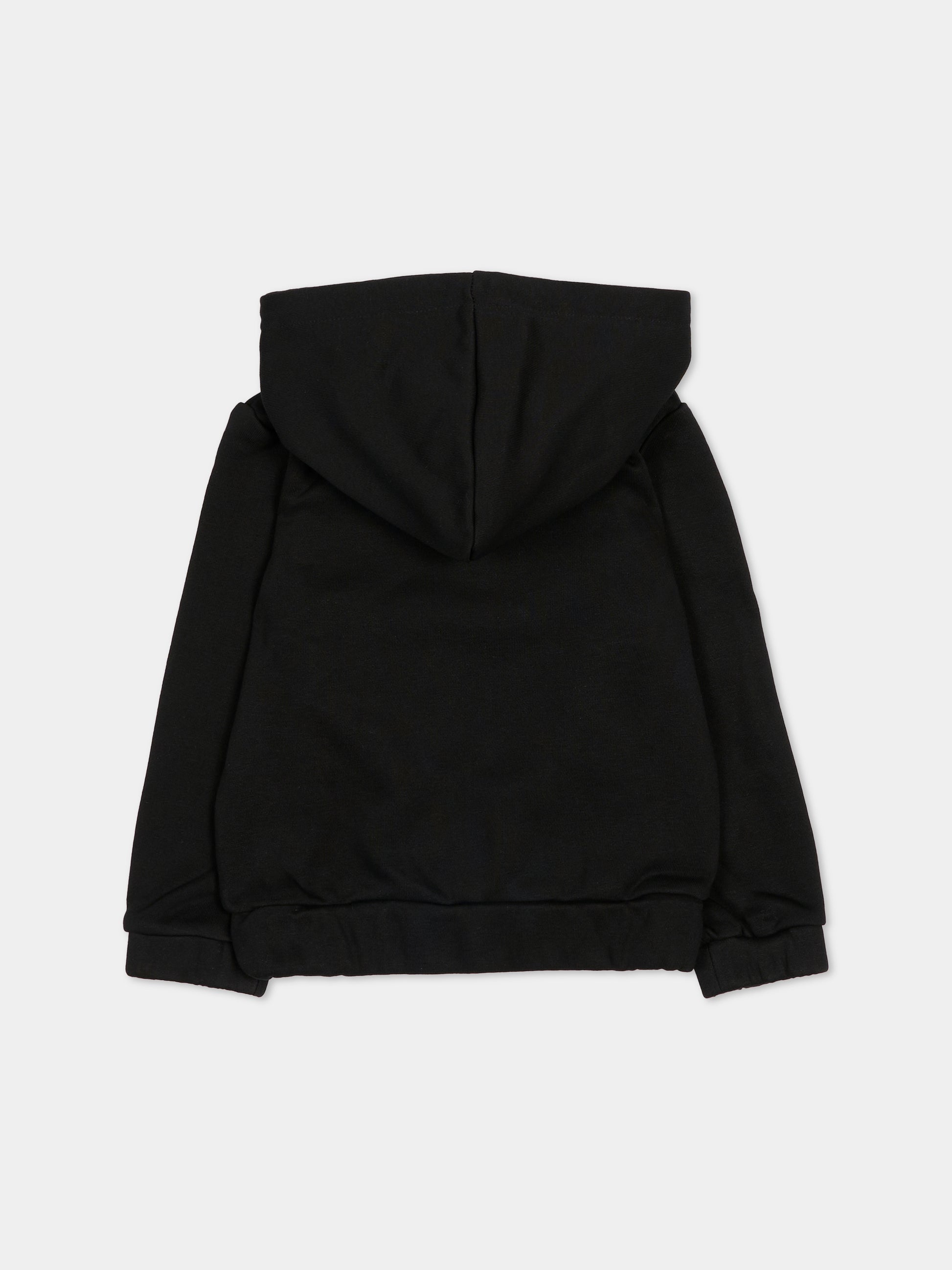 Felpa nera per neonato con loghi,Richmond,RIA25052FE BLACK