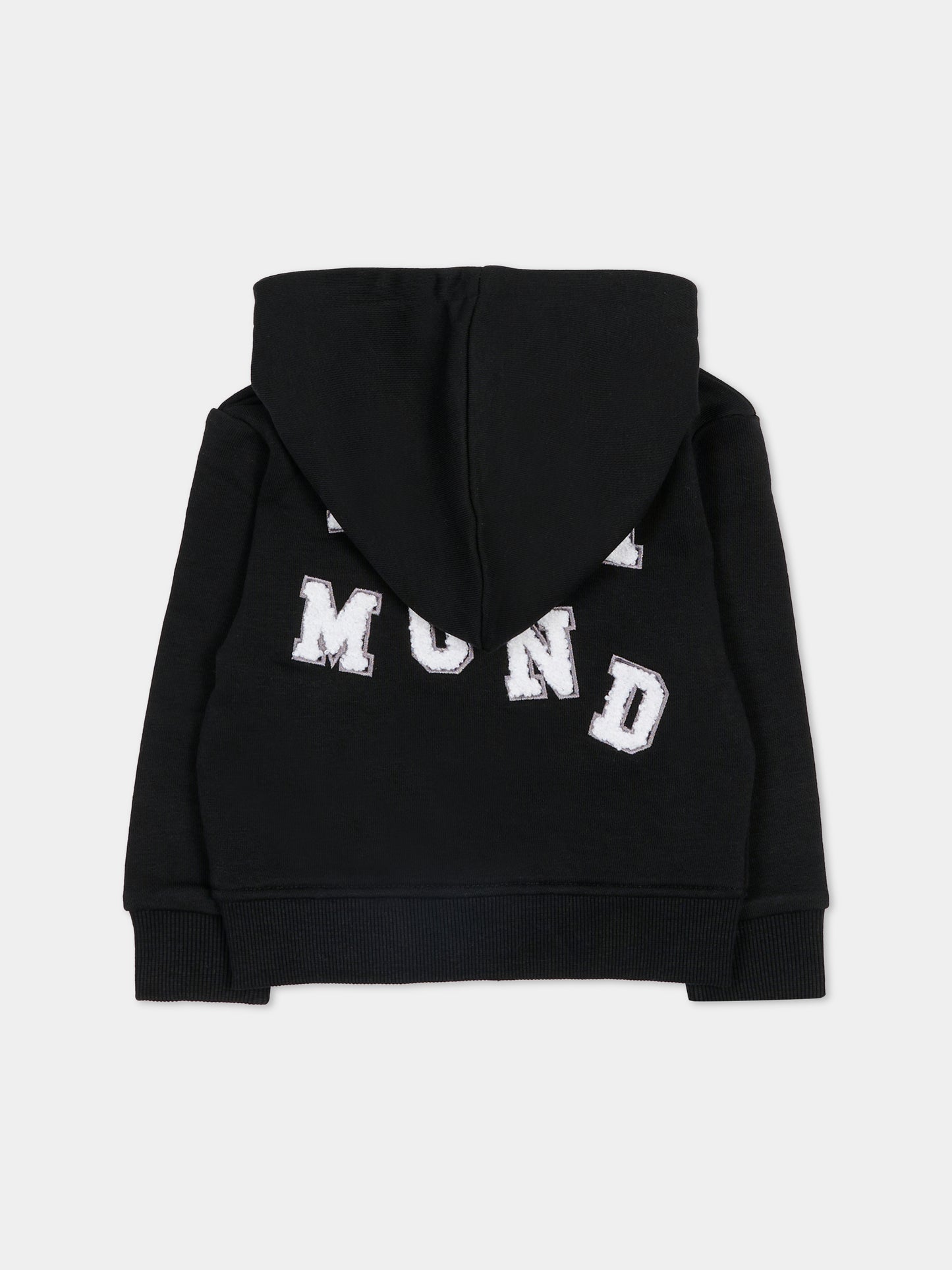 Felpa nera per neonato con logo,Richmond,RIA25054FE BLACK