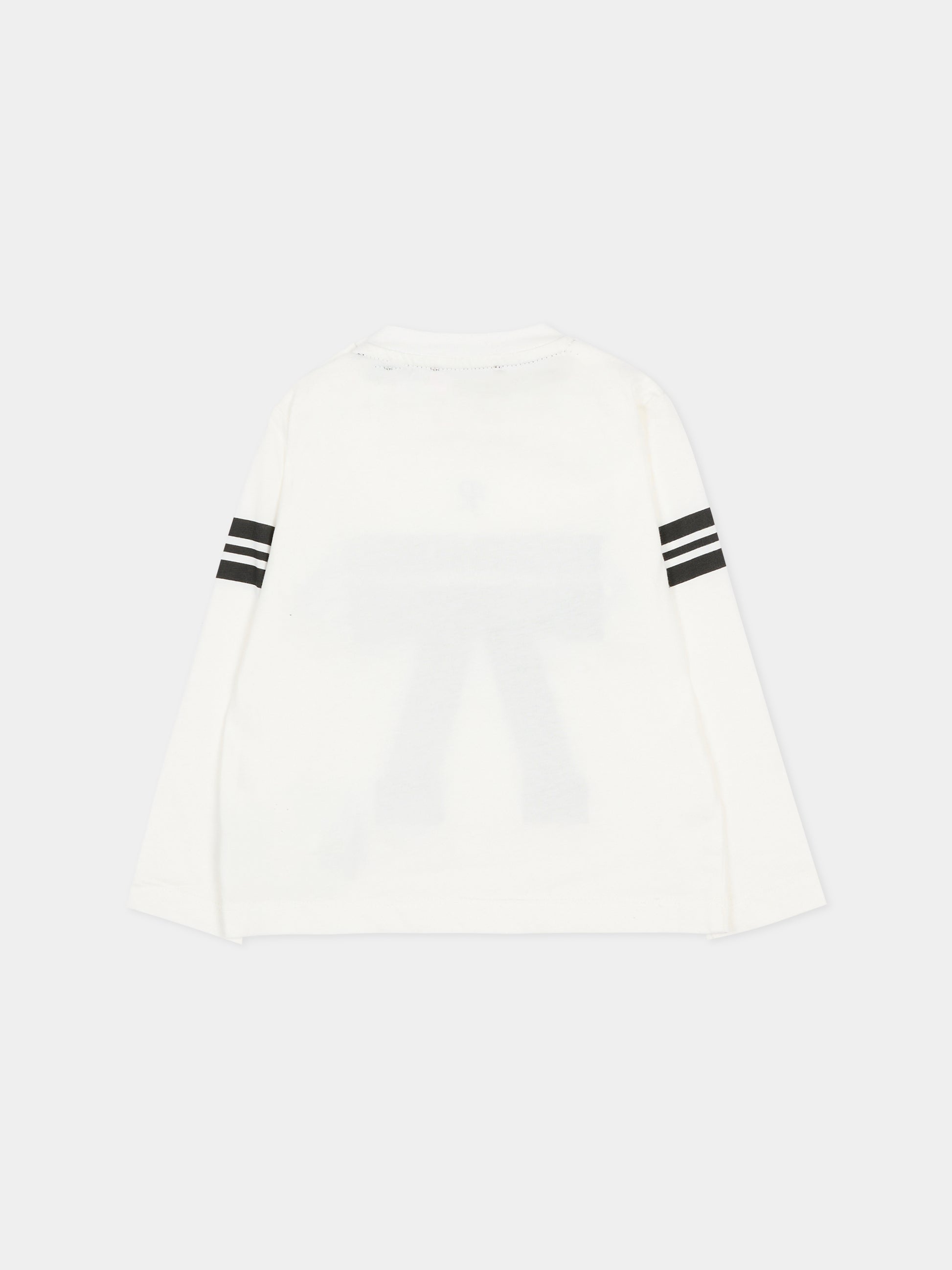 T-shirt avorio per neonato con logo,Richmond,RIA25057TS WHITE