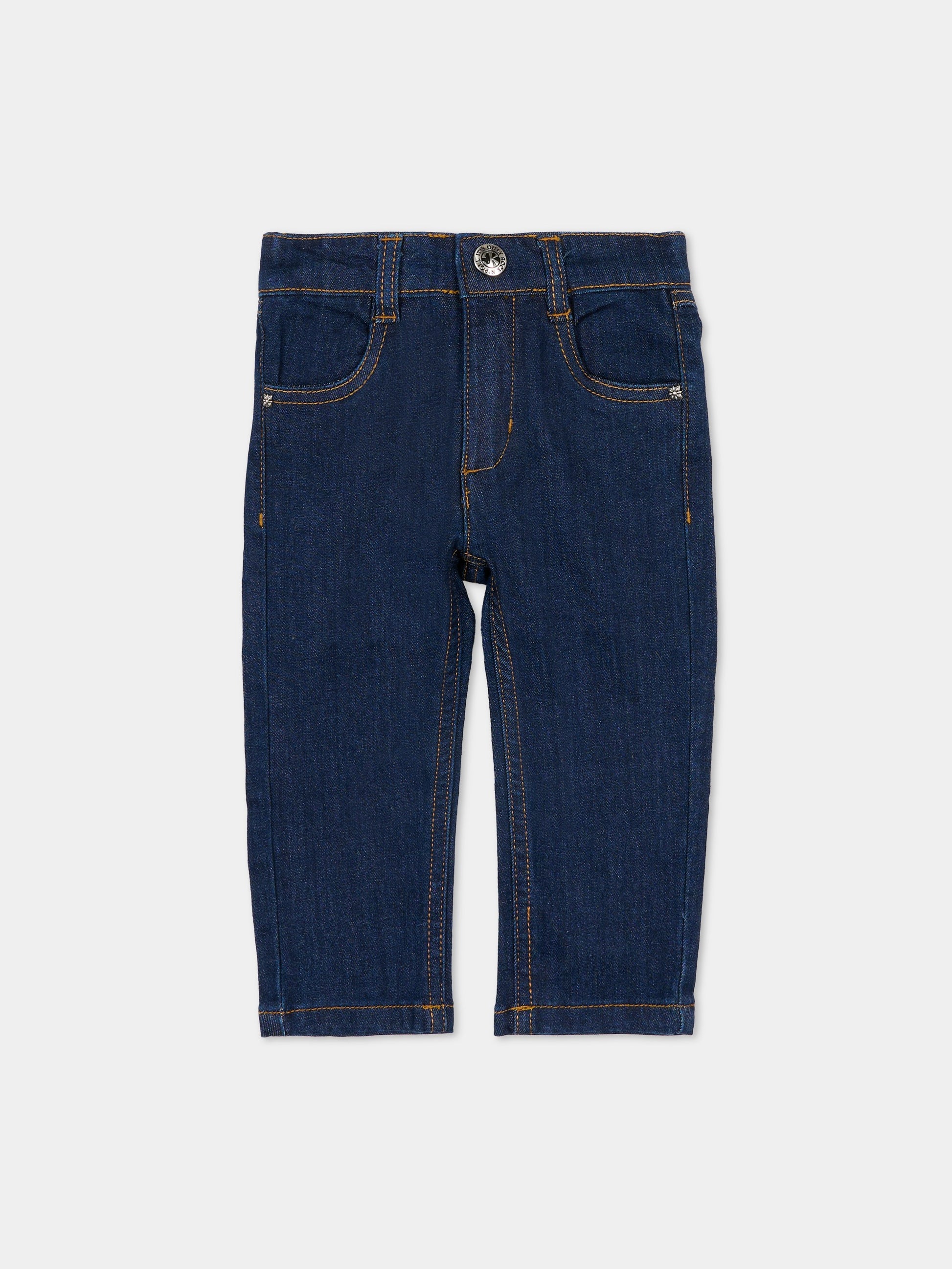 Jeans denim per neonato con logo,Richmond,RIA25090JE DENIM BLUE DARK