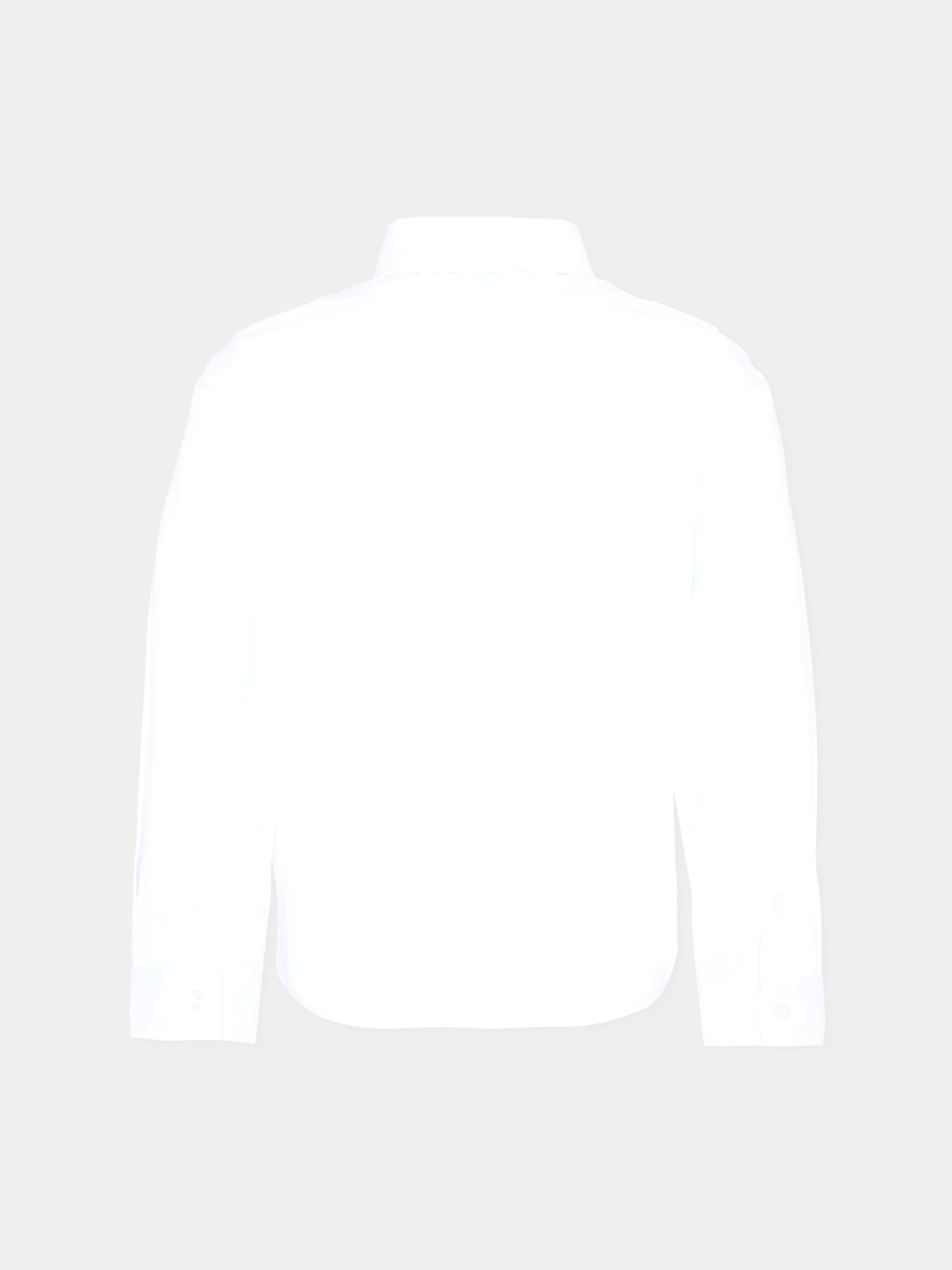 Camicia bianca per bambino con logo,Trussardi Junior,TBA25020CA WHITE