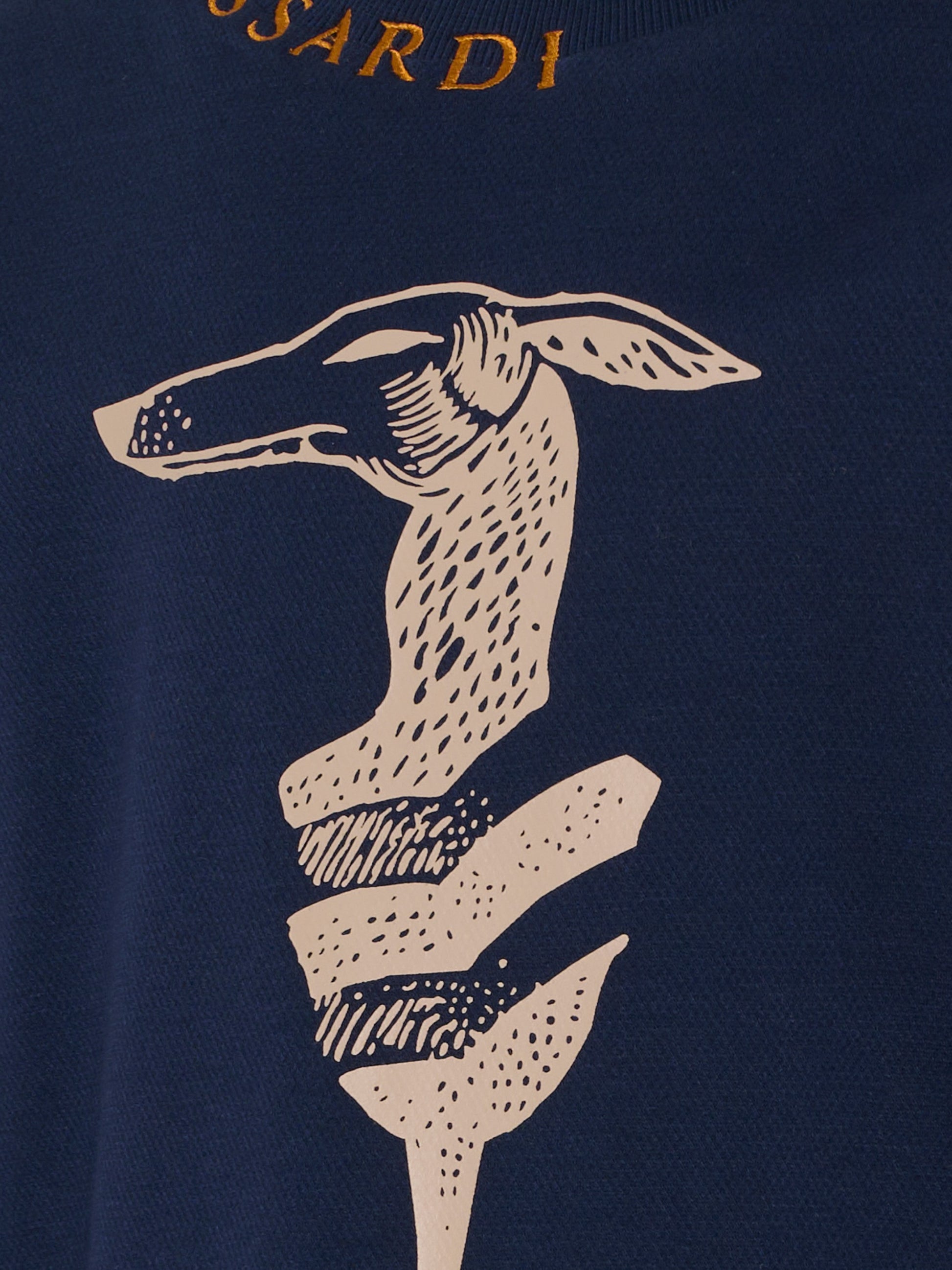 T-shirt blu per bambino con logo,Trussardi Junior,TBA25022TS PEACOAT