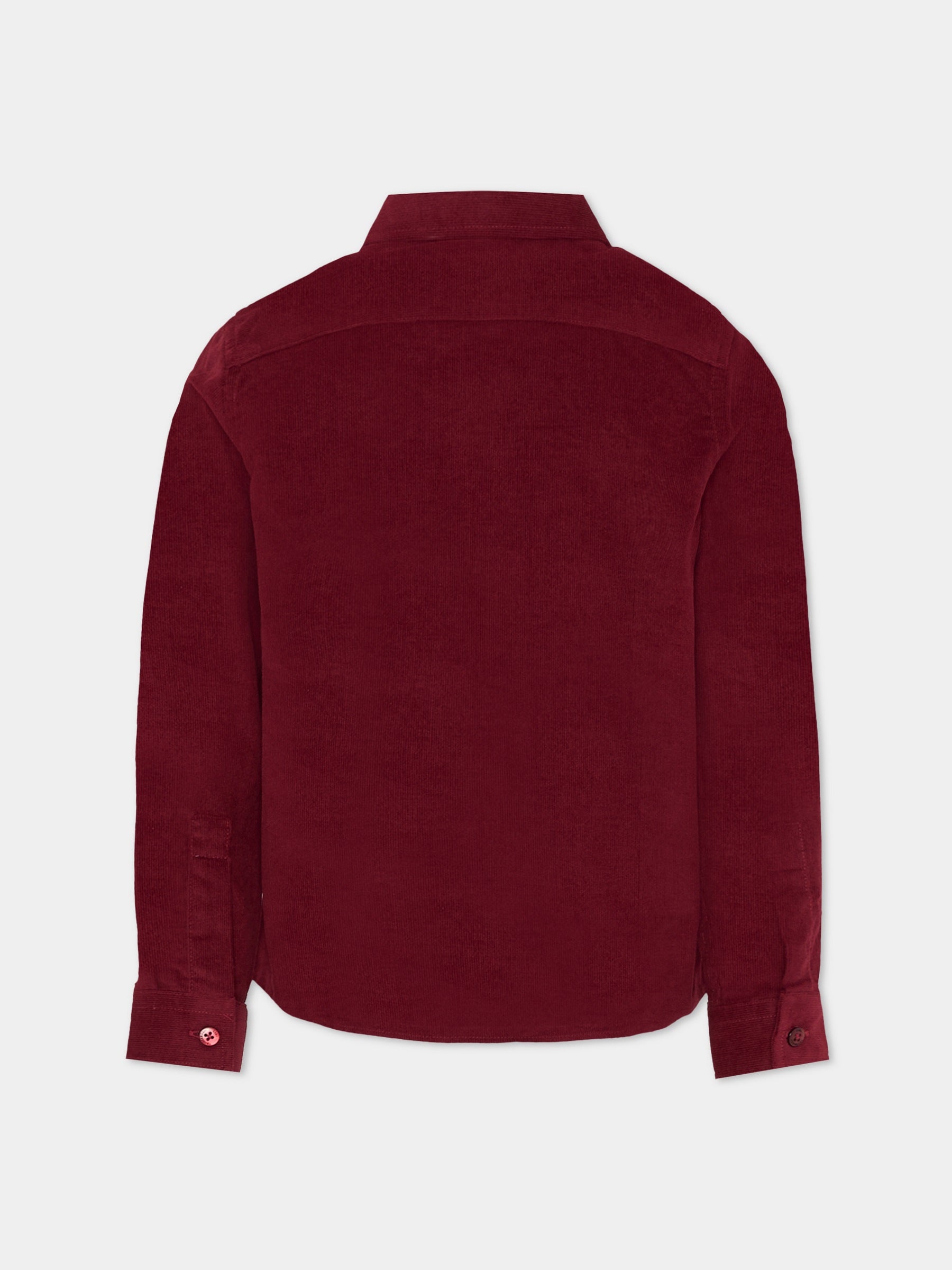 Camicia bordeaux per bambino con logo,Trussardi Junior,TBA25029CA NEW MAROON