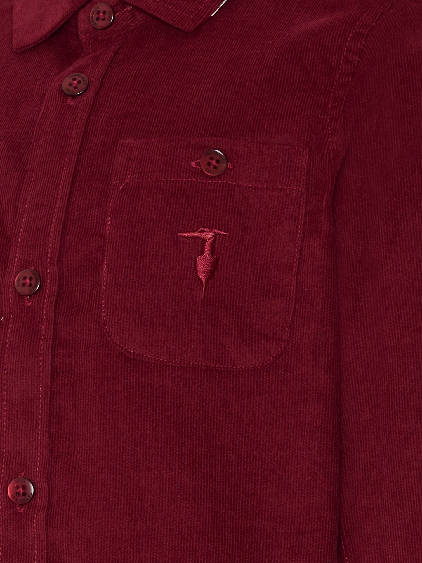 Camicia bordeaux per bambino con logo,Trussardi Junior,TBA25029CA NEW MAROON