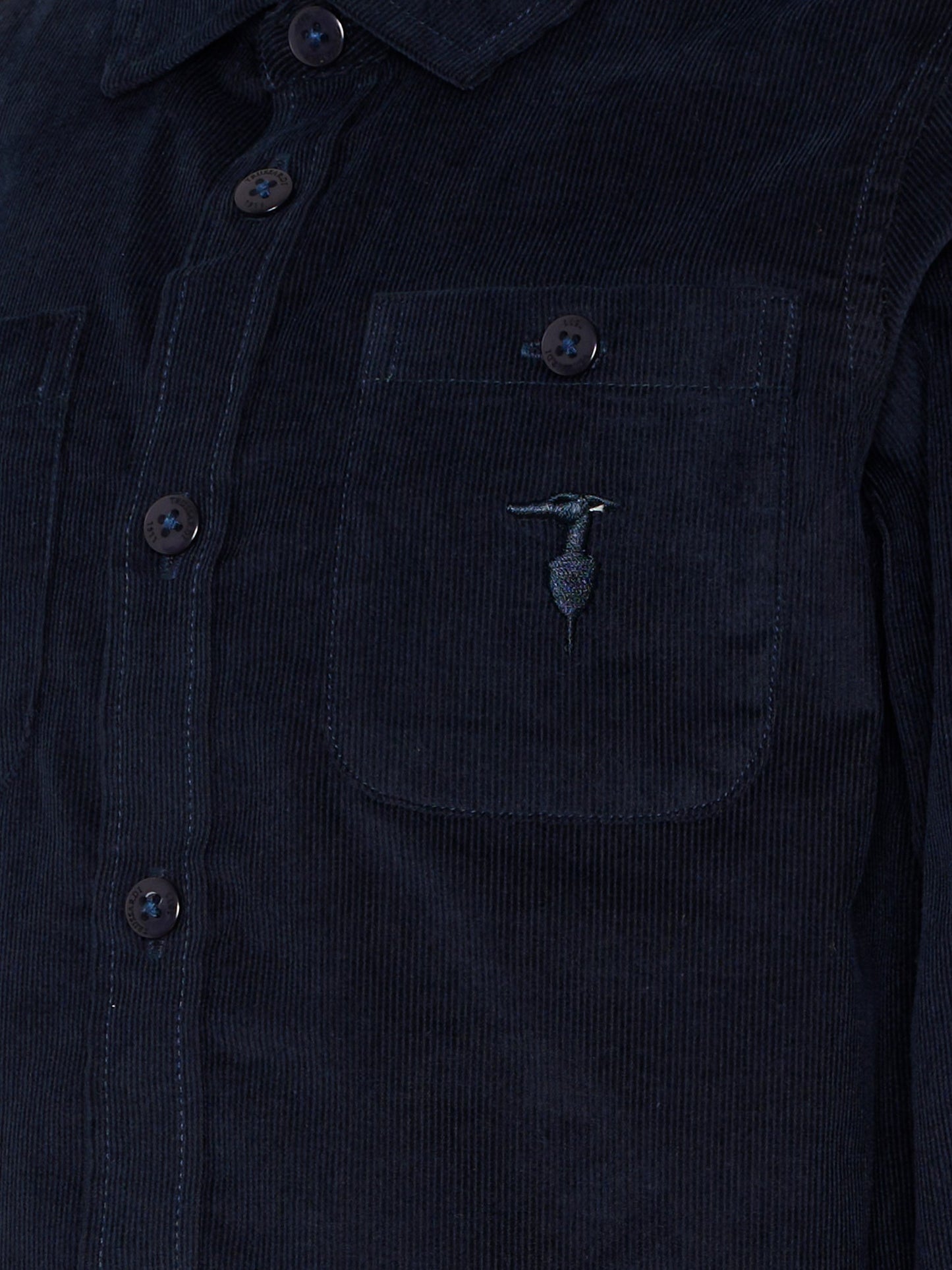 Camicia blu per bambino con logo,Trussardi Junior,TBA25029CA PEACOAT