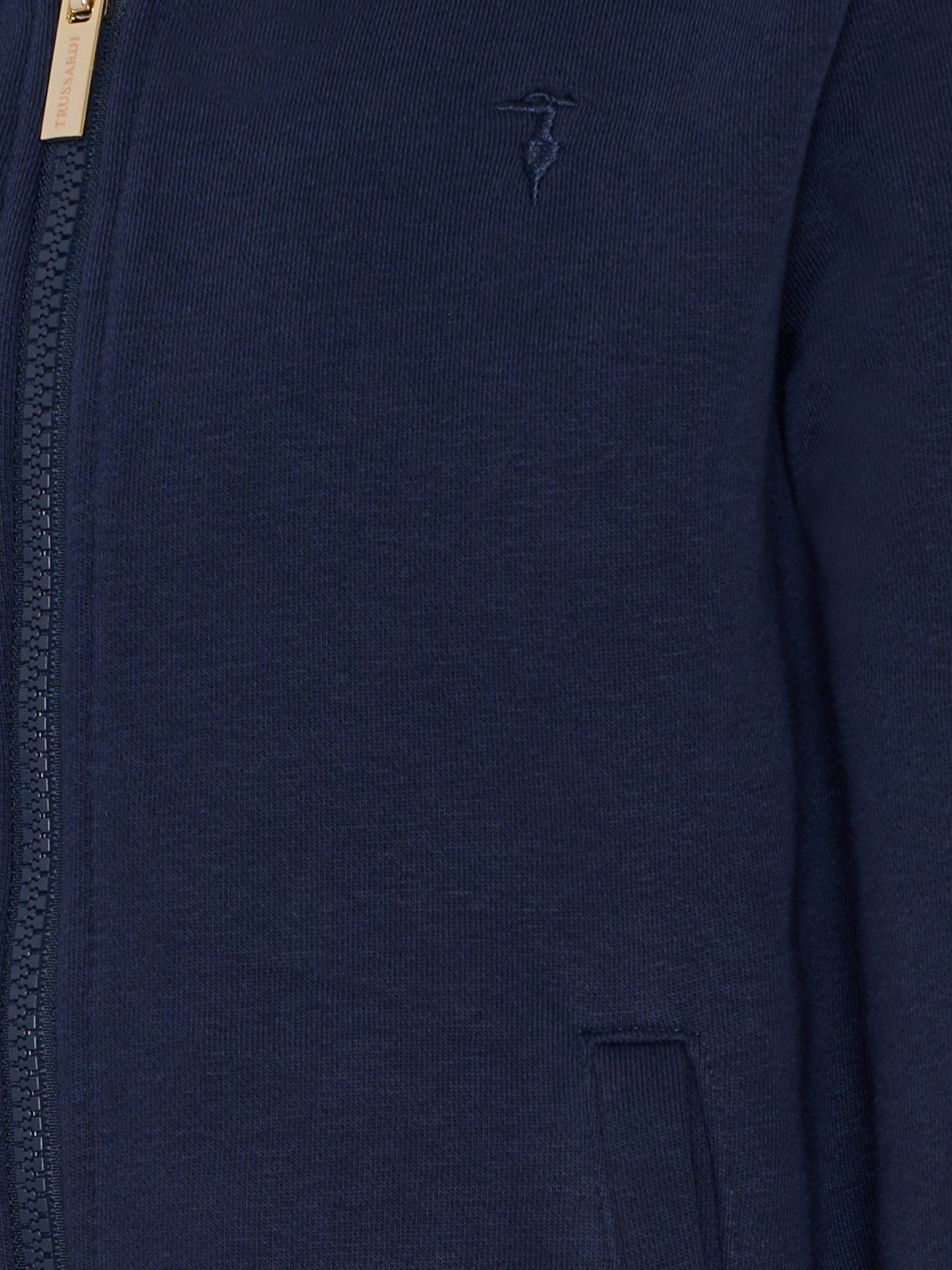 Completo blu per bambina con logo,Trussardi Junior,TGA25009CF PEACOAT