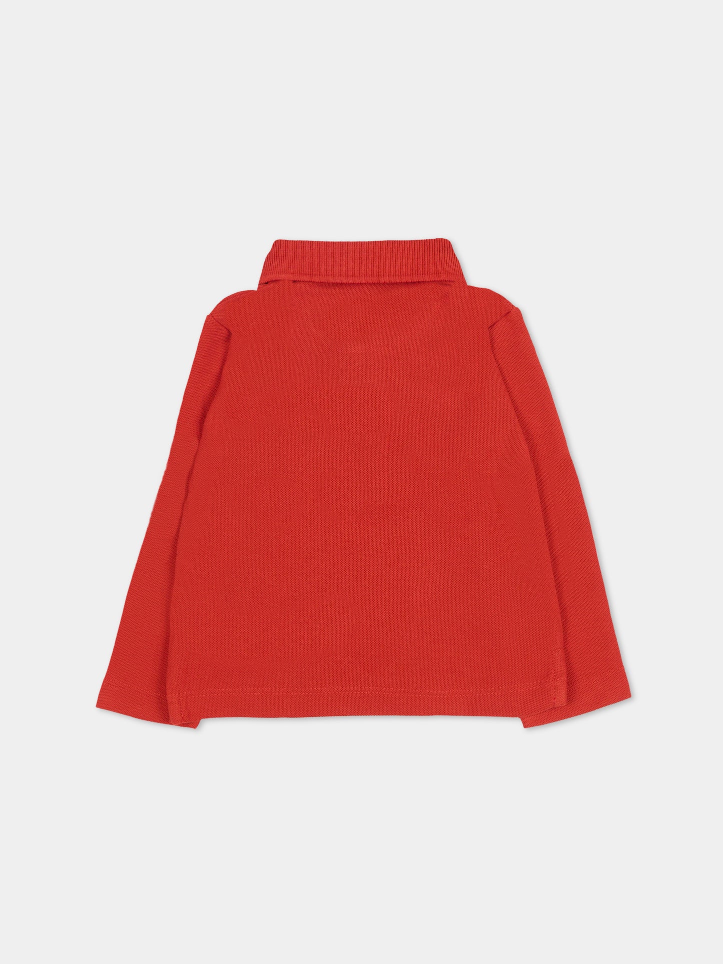 Polo rossa per neonato con logo,Trussardi Junior,TIA25022PO EMBOLDENED