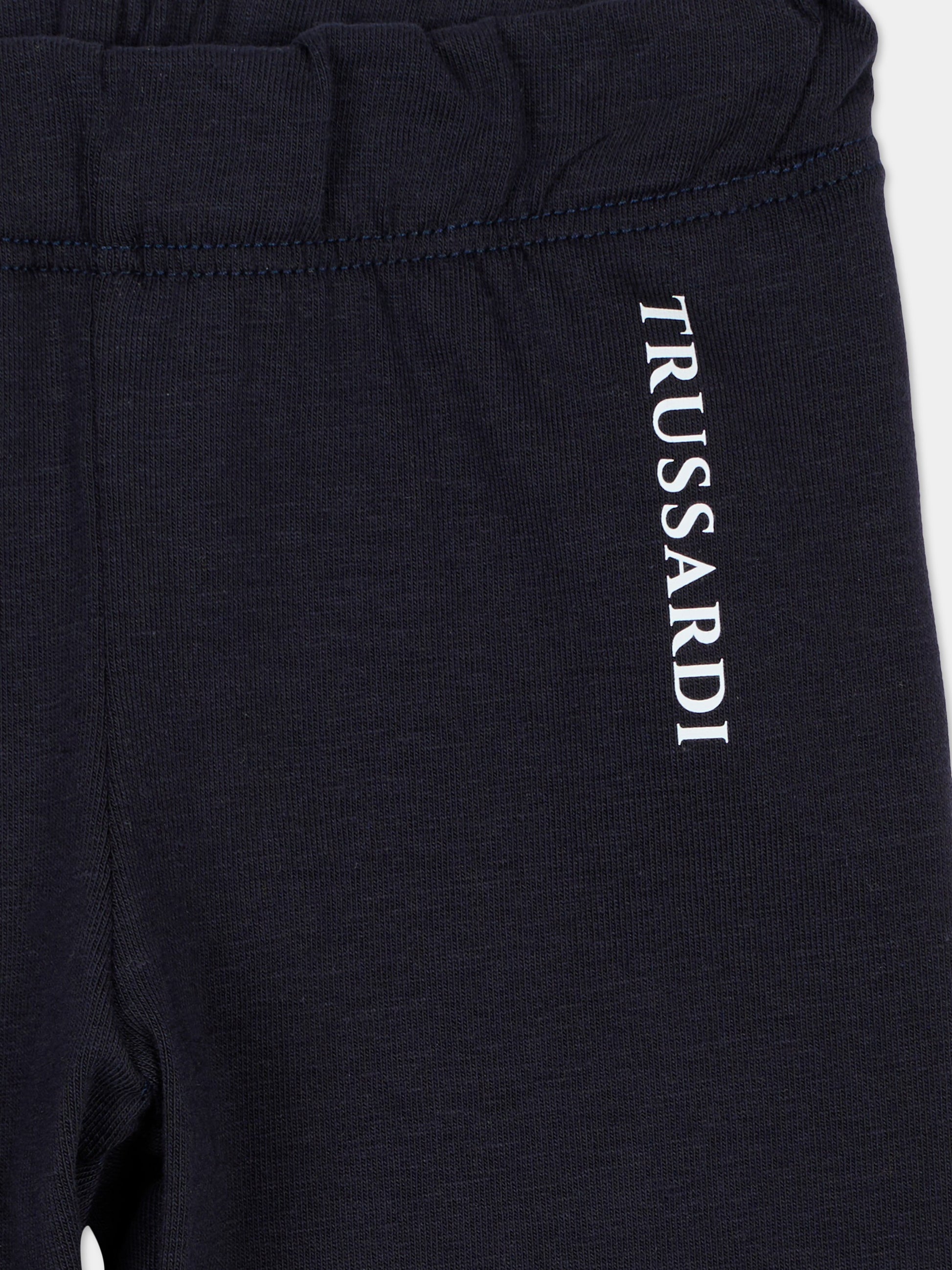 Leggings blu per neonata con logo,Trussardi Junior,TIA25164LE PEACOAT