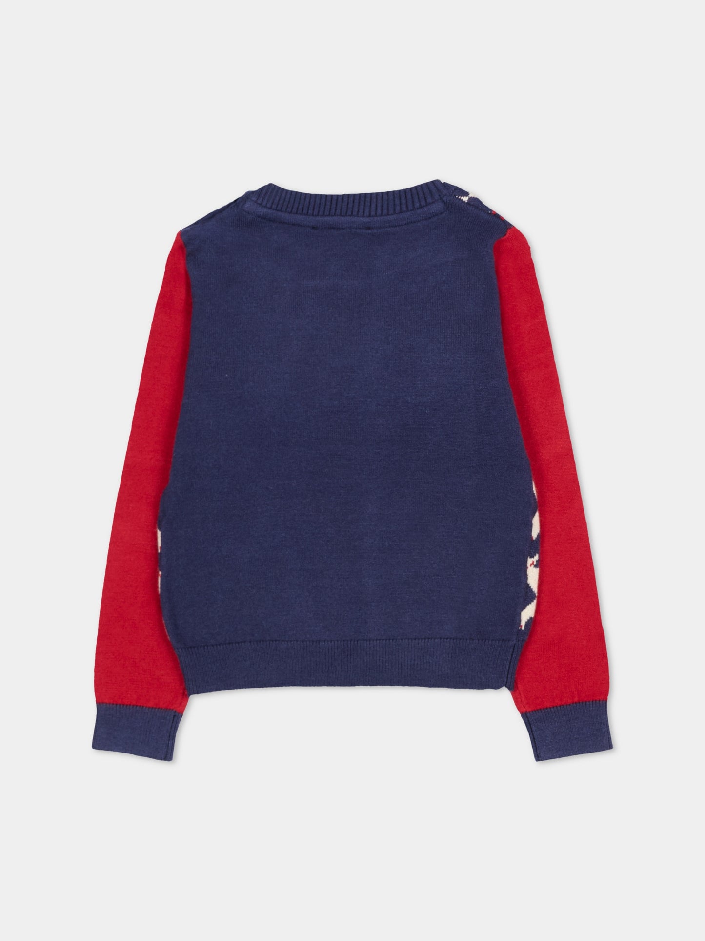 Maglione multicolor per neonata con motivo carte da gioco,Trussardi Junior,TIA25204MA CARDS