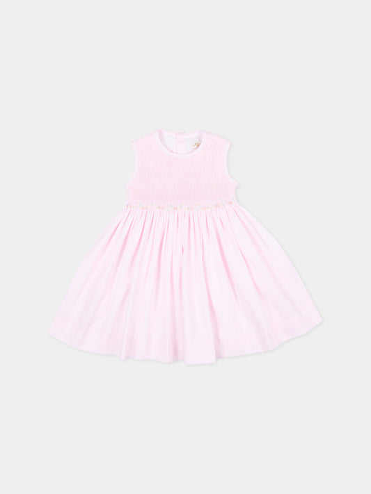 Vestito rosa Emma per bambina,Kidiwi Handmade,36151-TPQ03