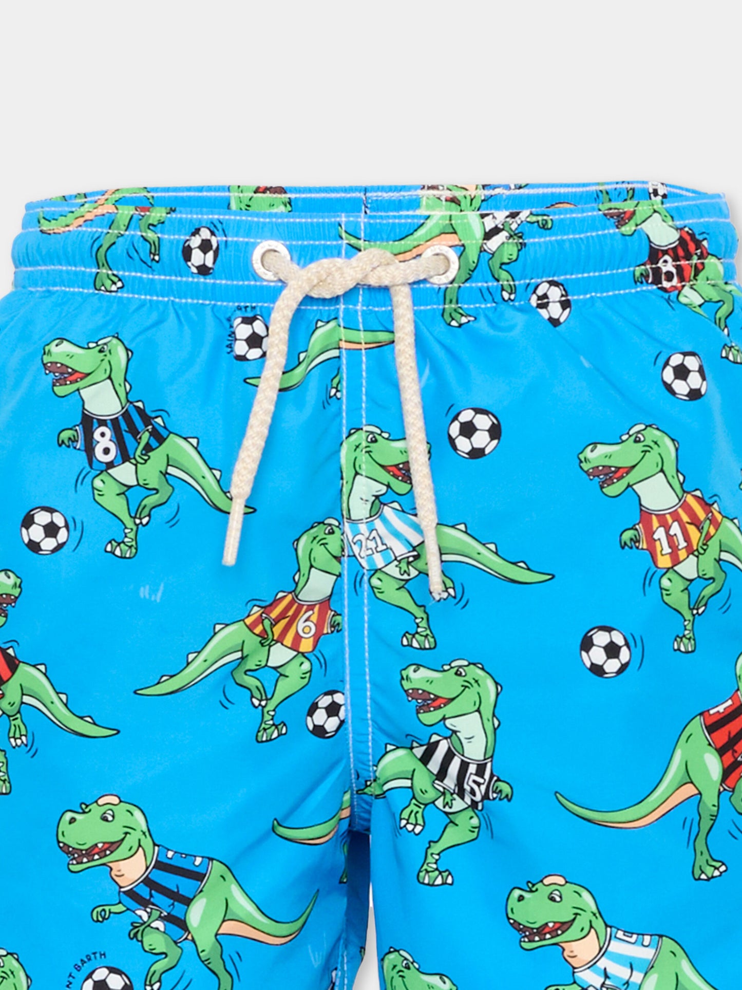 Boxer mare blu Jean Lighting per bambino con dinosauri,Mc2 Saint Barth,JEA0004 01067L