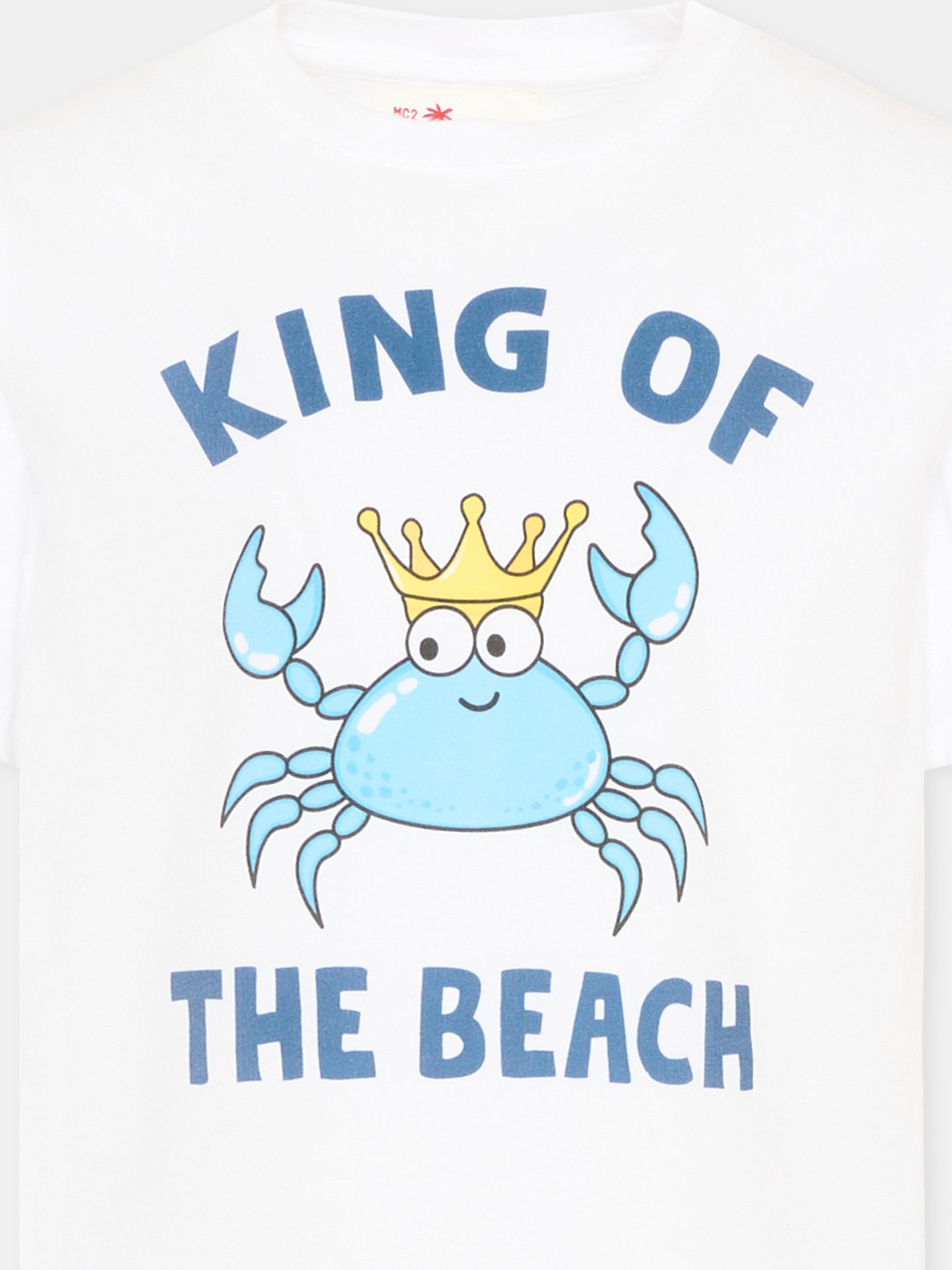 T-Shirt bianca Denver Jr per bambino,Mc2 Saint Barth,DNV0001 02001L