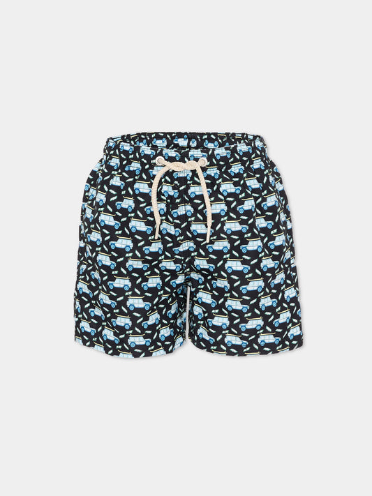 Boxer mare blu  jean lighting  per bambino,Mc2 Saint Barth,JEA0004 02238L