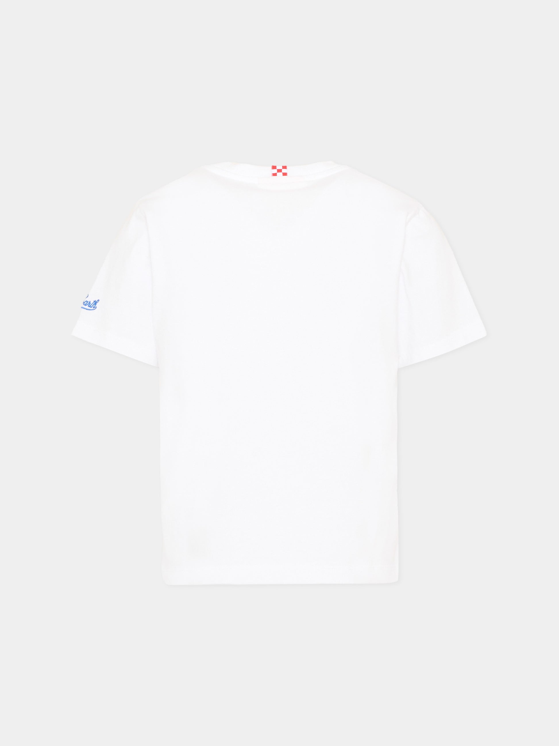 T-Shirt bianca Eddy per bambino con granchio,Mc2 Saint Barth,EDD0001 01945L