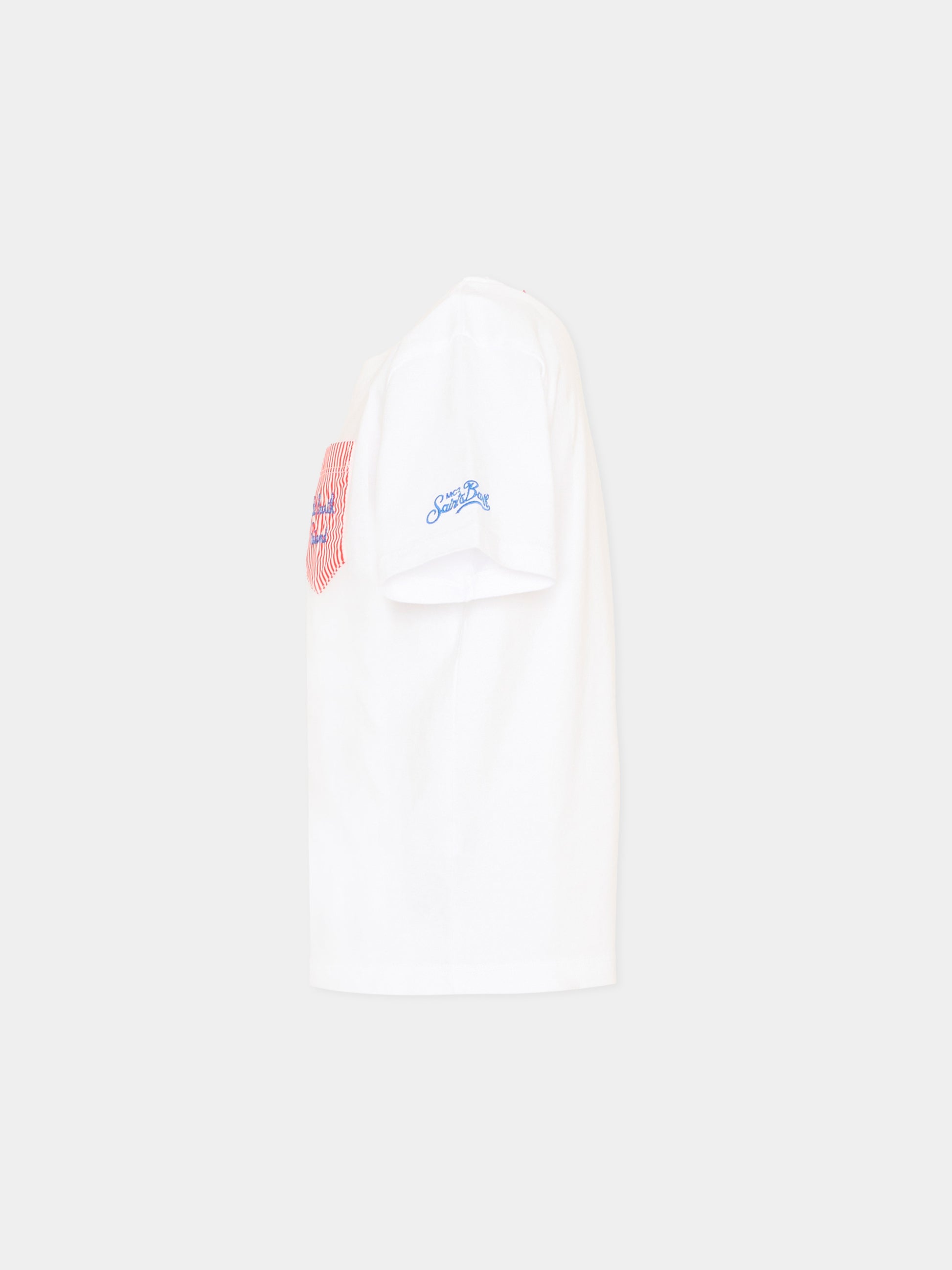 T-Shirt bianca Eddy per bambino con granchio,Mc2 Saint Barth,EDD0001 01945L