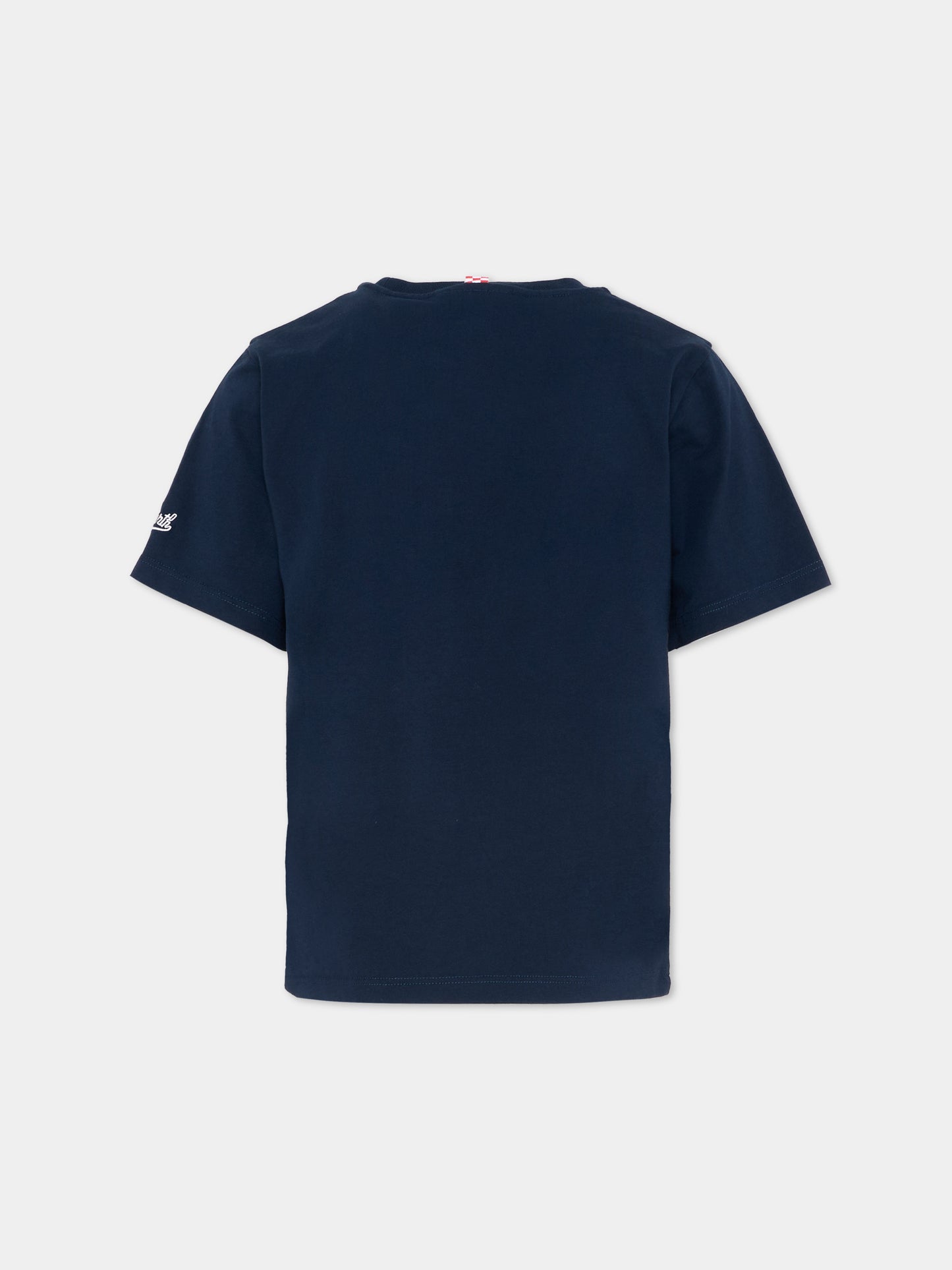 T-Shirt blu Eddy per bambino con stella marina,Mc2 Saint Barth,EDD0001 01944L