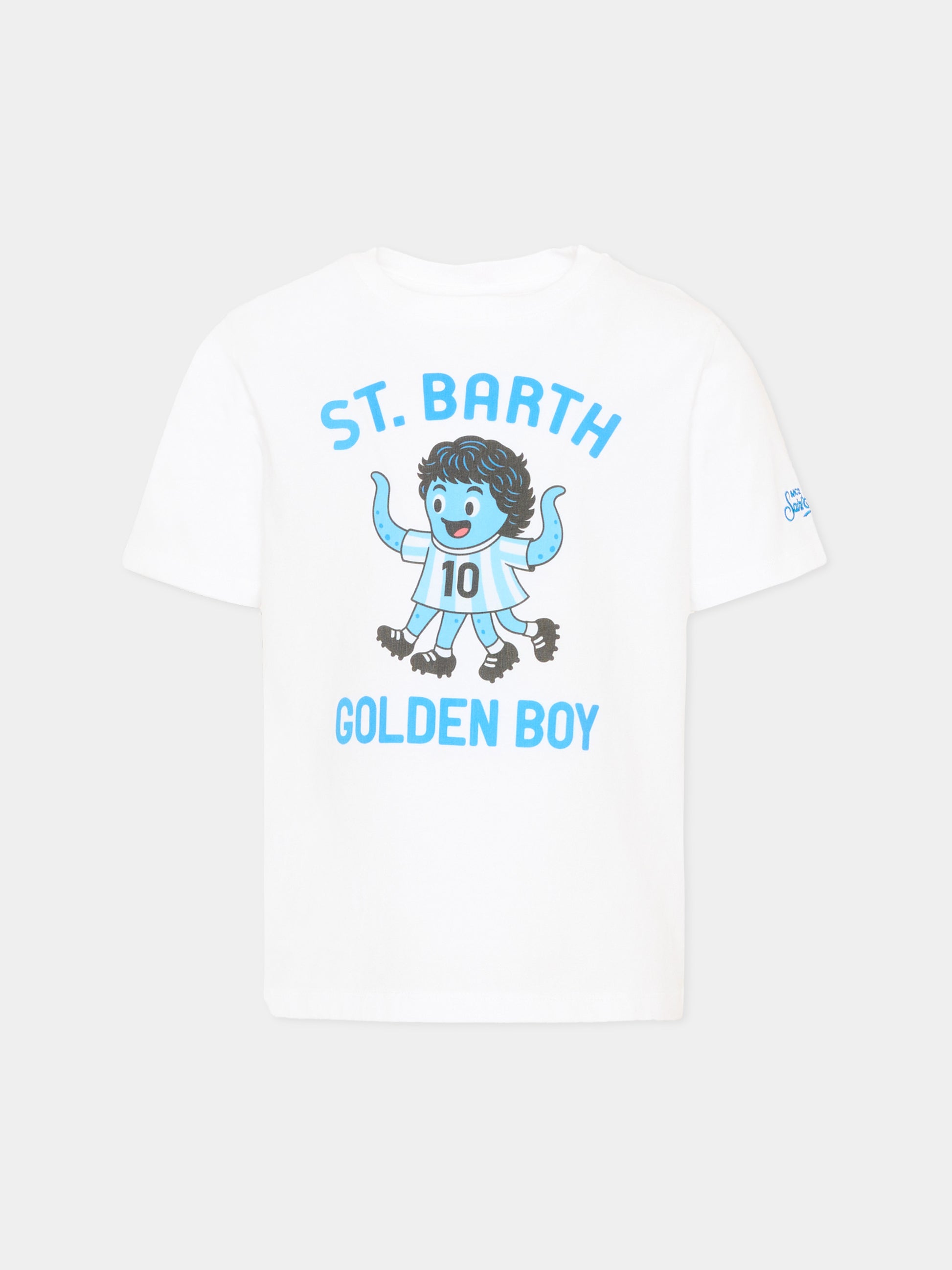 T-shirt bianca Denver Jr per bambino,Mc2 Saint Barth,DNV0001 01959L