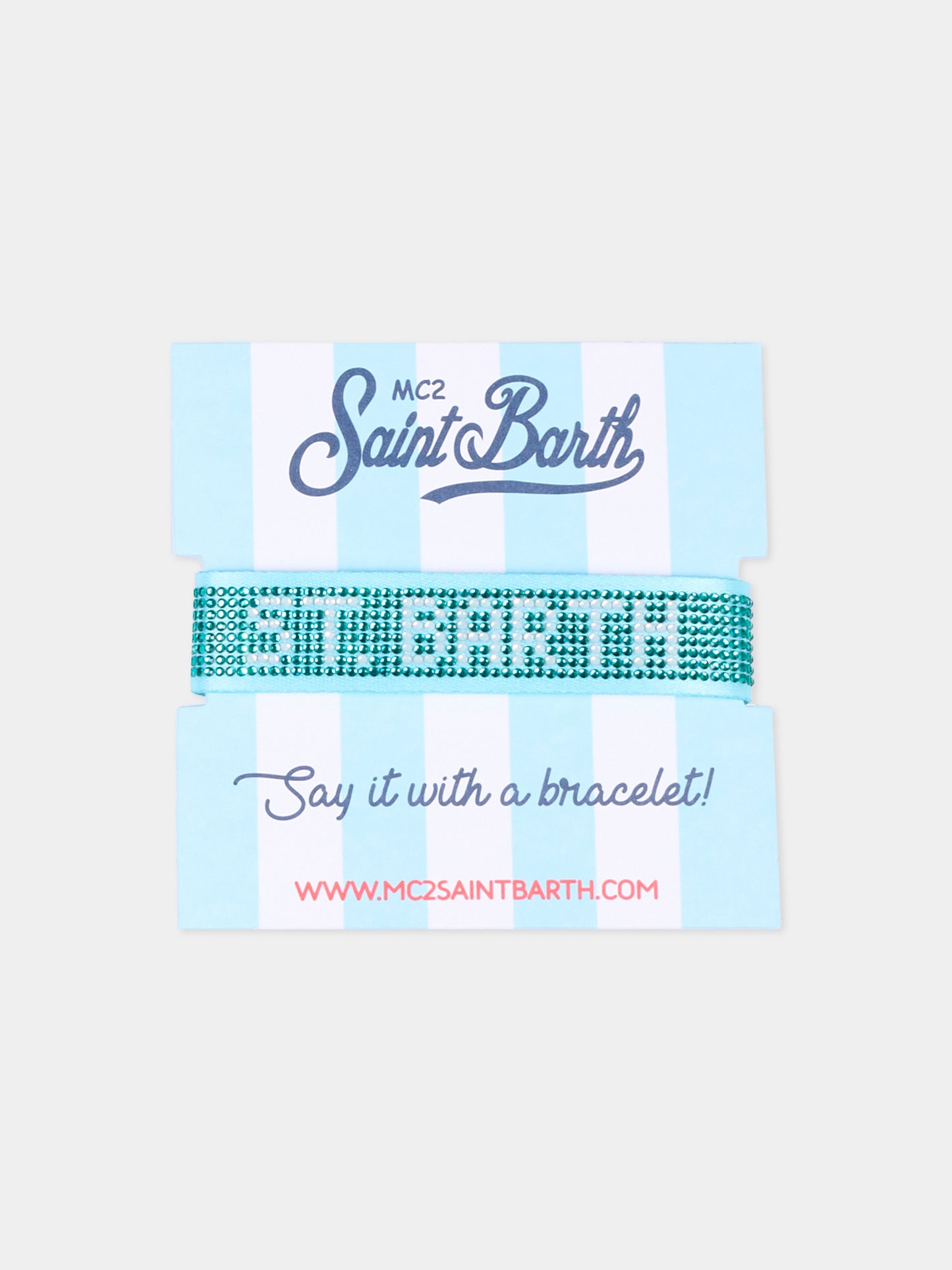 Bracciale azzurro Strass Bracelet per bambina,Mc2 Saint Barth,STBRACE001 03419L