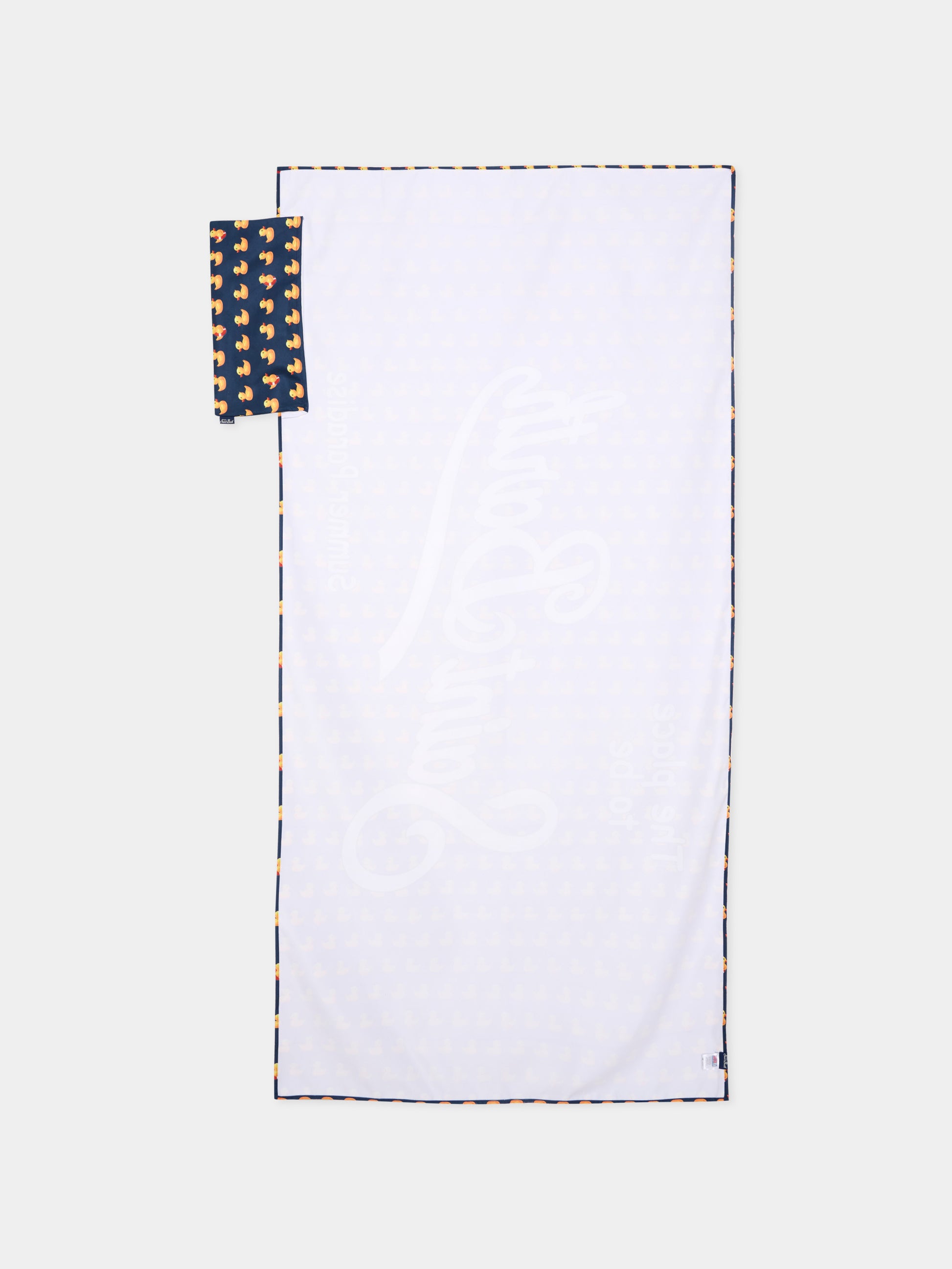 Telo mare blu Aidan per bambino con paperelle,Mc2 Saint Barth,AID0001 03152L