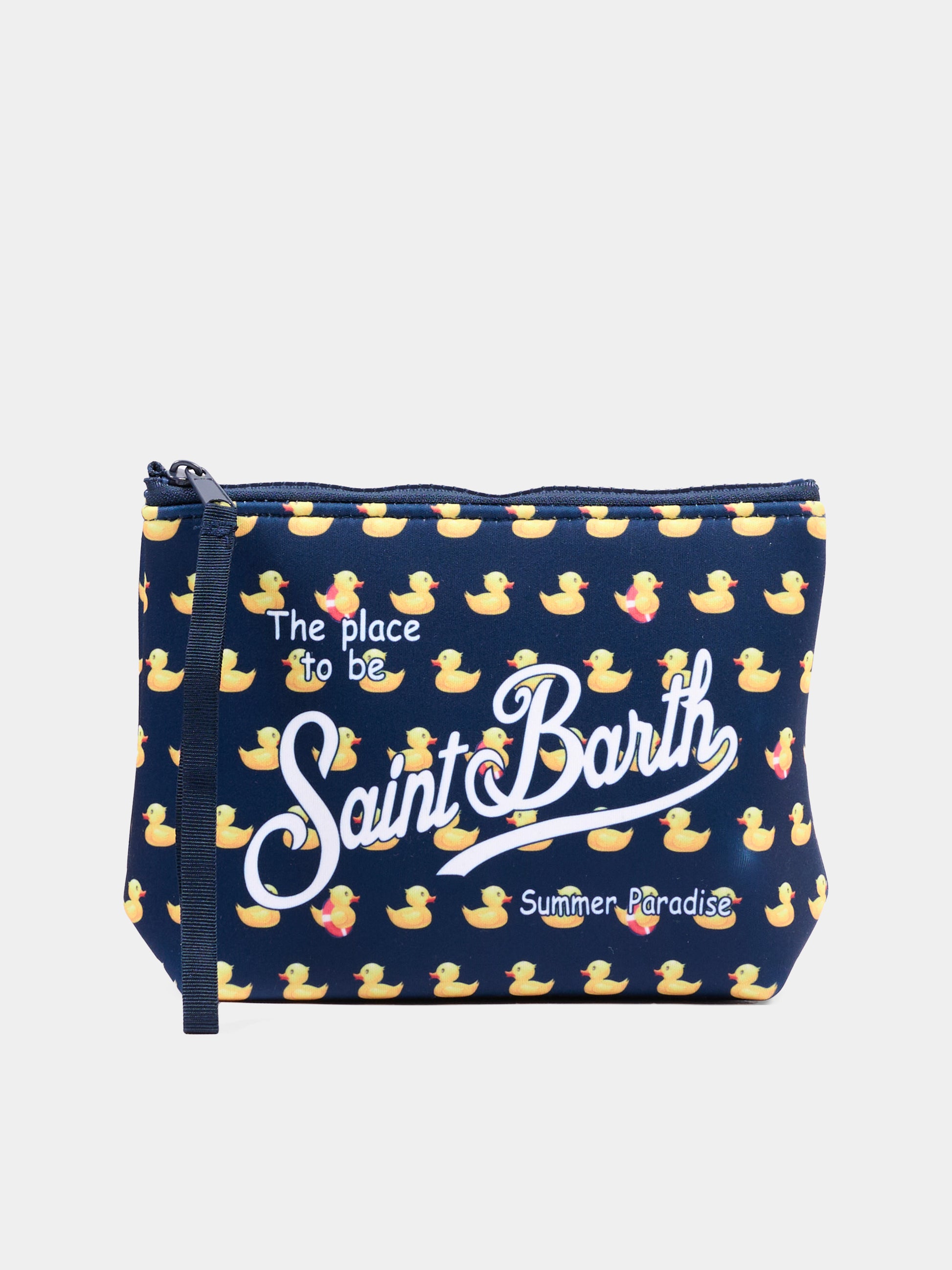 Pochette blu Aline per bambino con paperelle,Mc2 Saint Barth,ALIN001 03152L