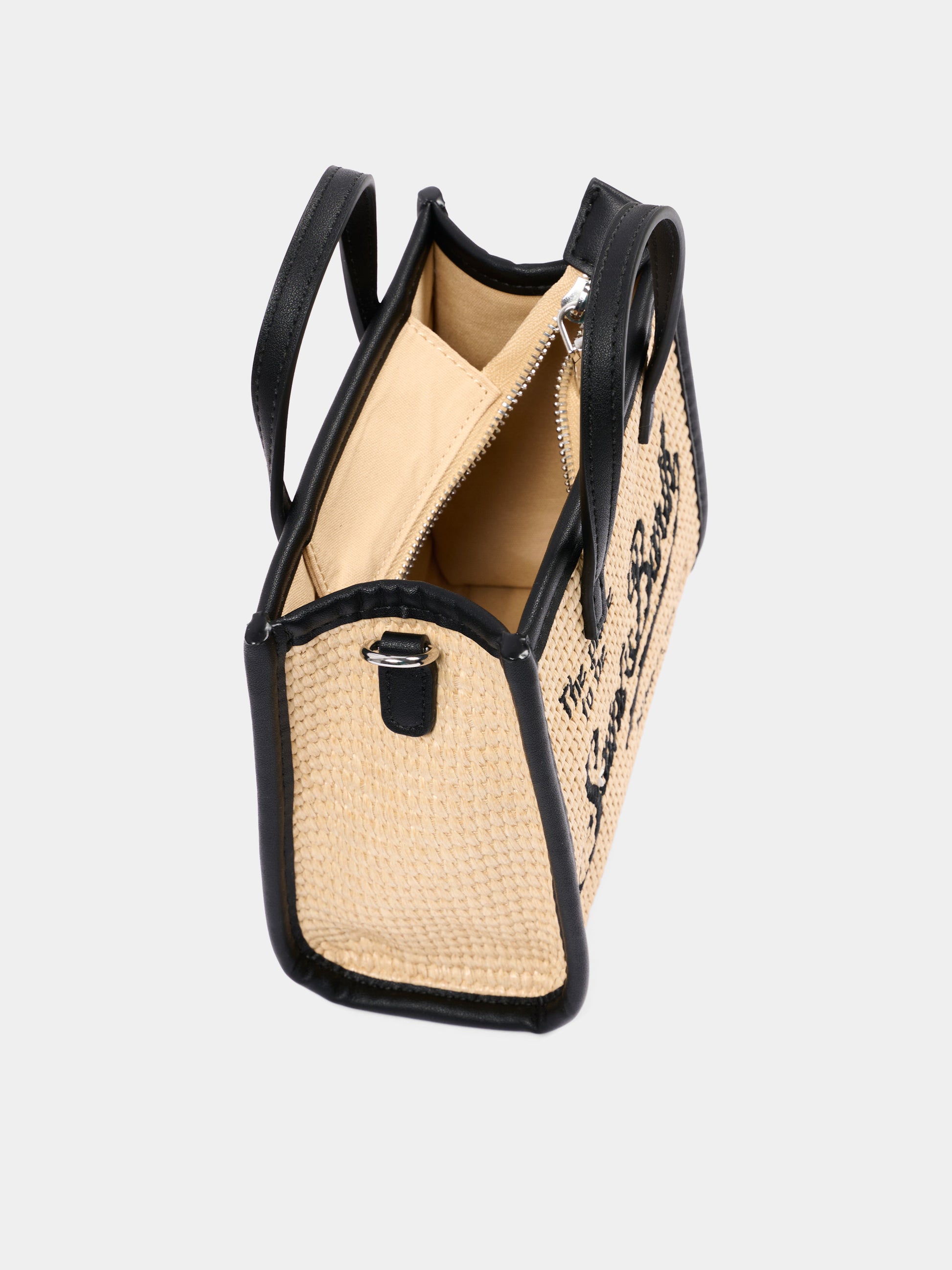 Borsa beige Vivian Mini Straw per bambina,Mc2 Saint Barth,VIVM001 00421L