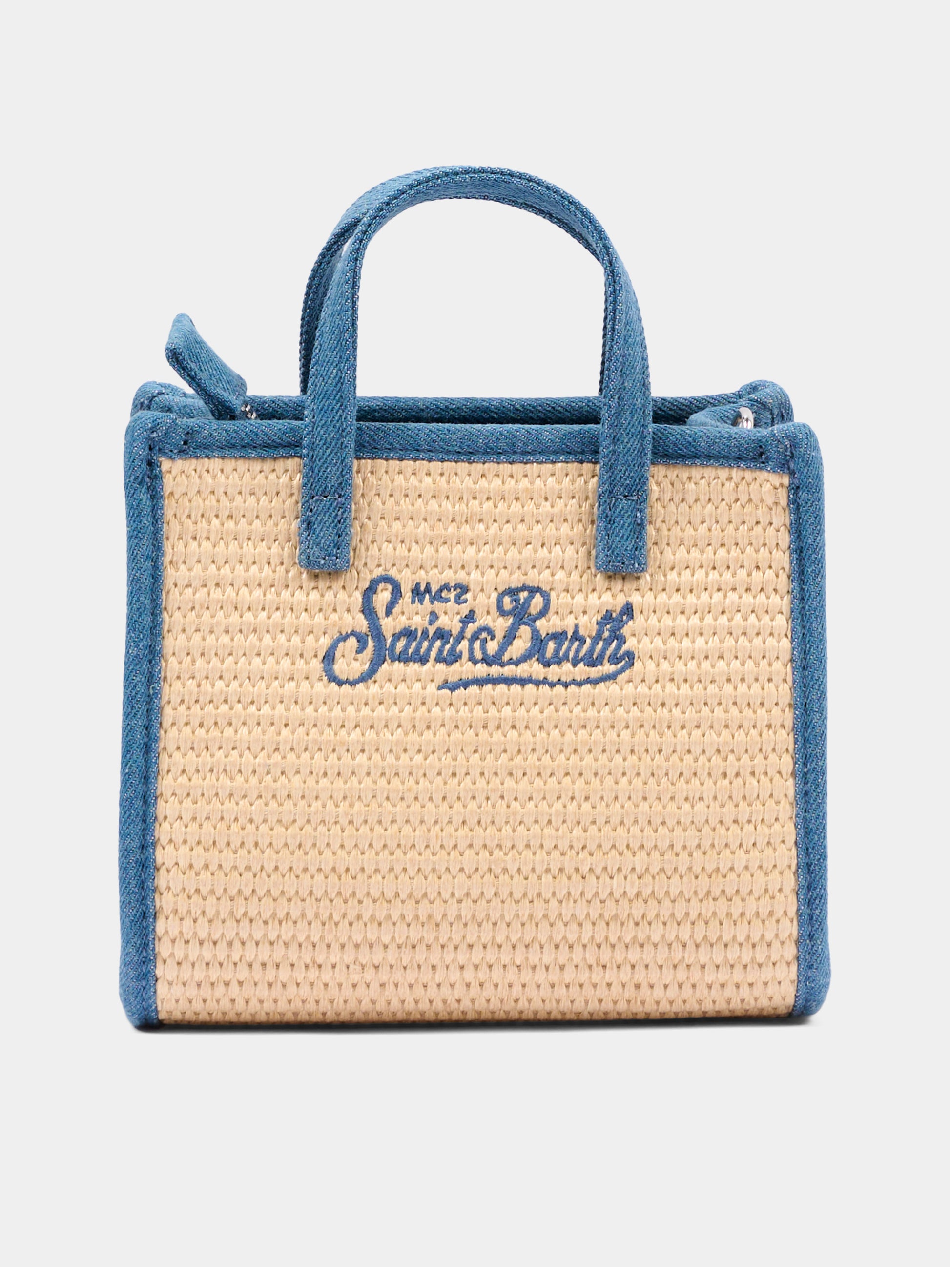 Borsa beige Vivian Mini Straw per bambina,Mc2 Saint Barth,VIVM001 02778L