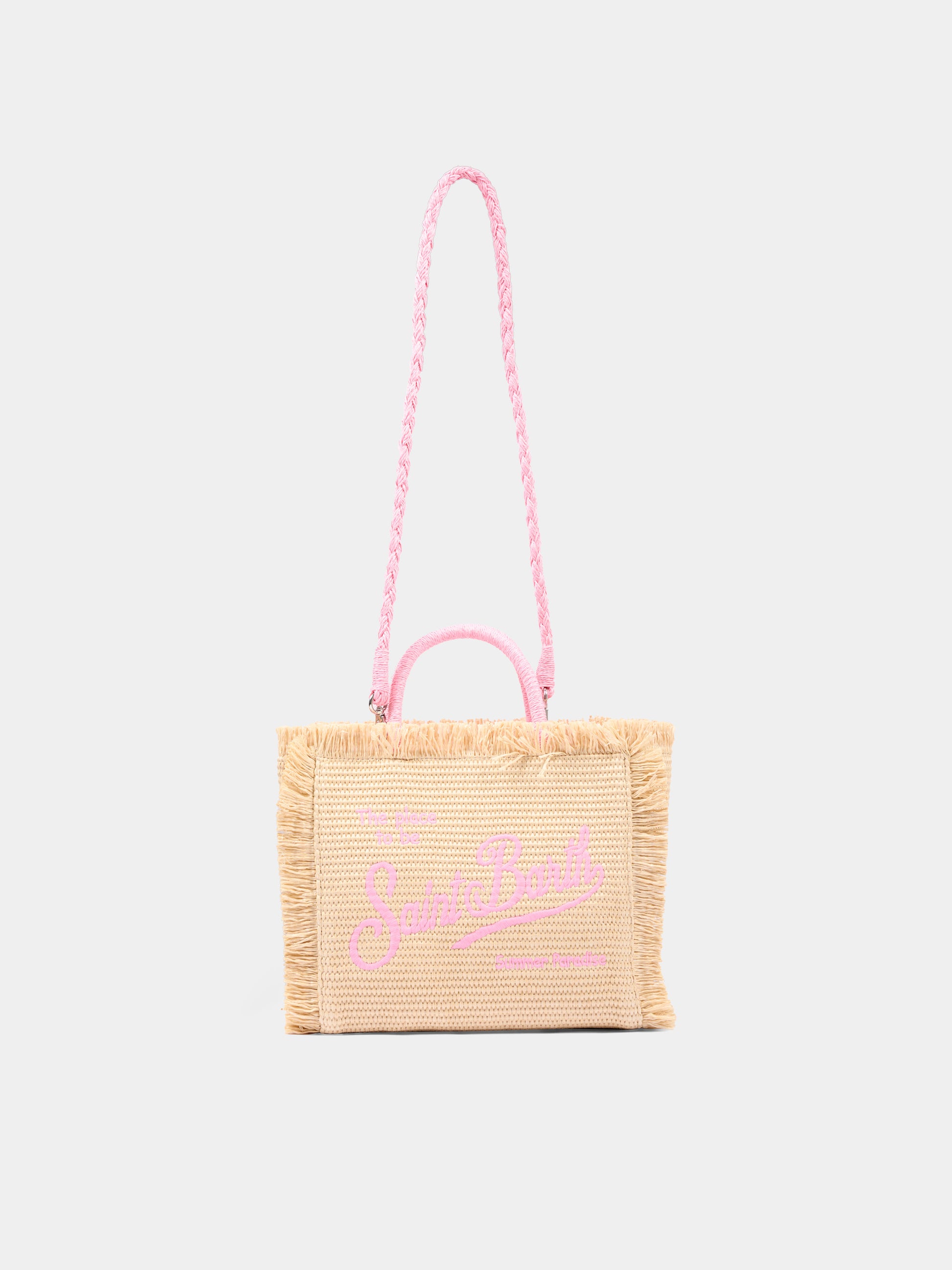 Borsa mare beige Colette Straw per bambina,Mc2 Saint Barth,COL0017 00415L