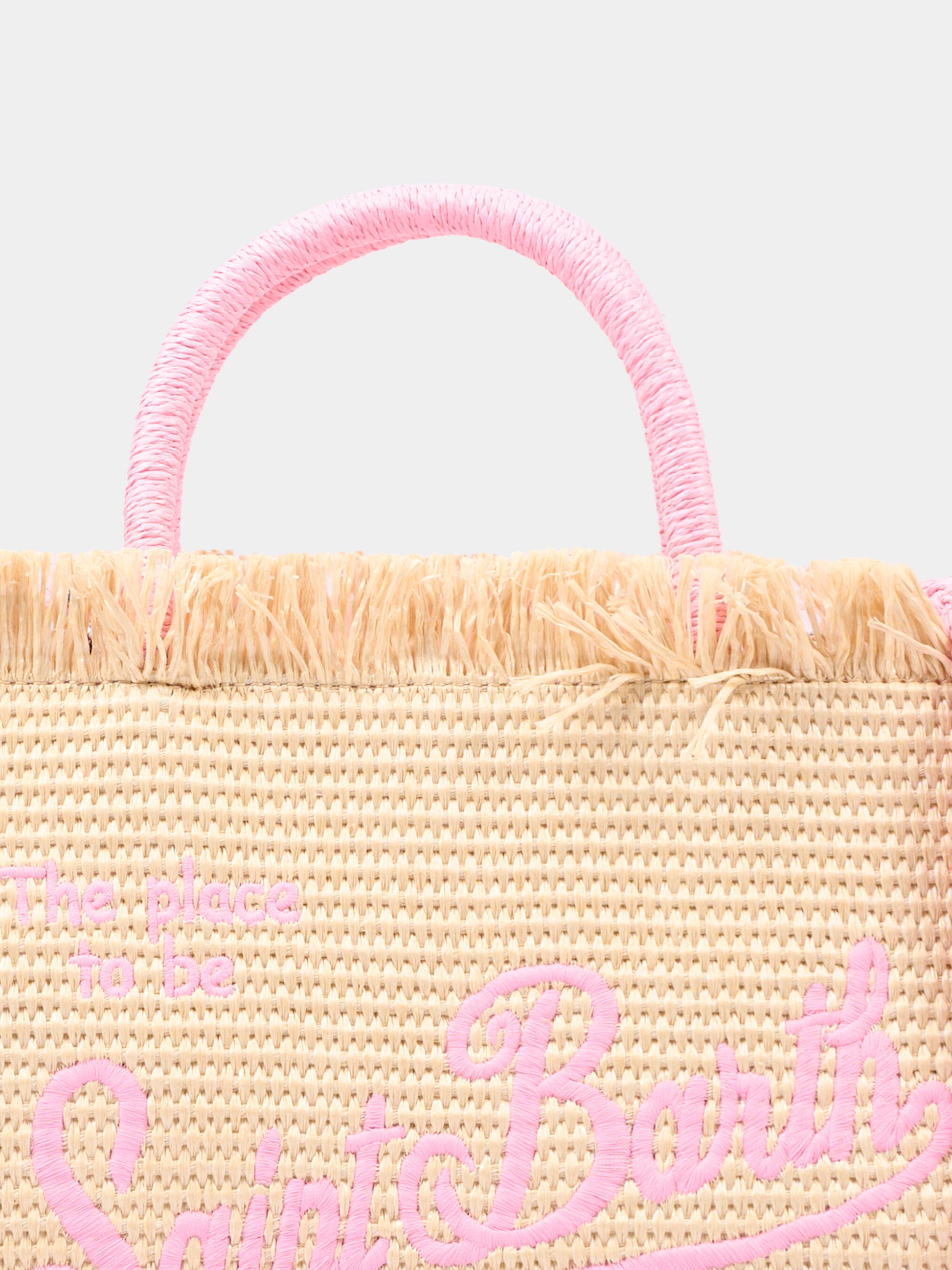 Borsa mare beige Colette Straw per bambina,Mc2 Saint Barth,COL0017 00415L