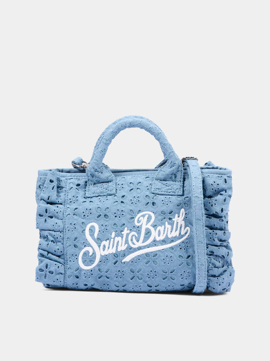 Borsa blu Vanity Mini Volant per bambina,Mc2 Saint Barth,VAMI018 00549L