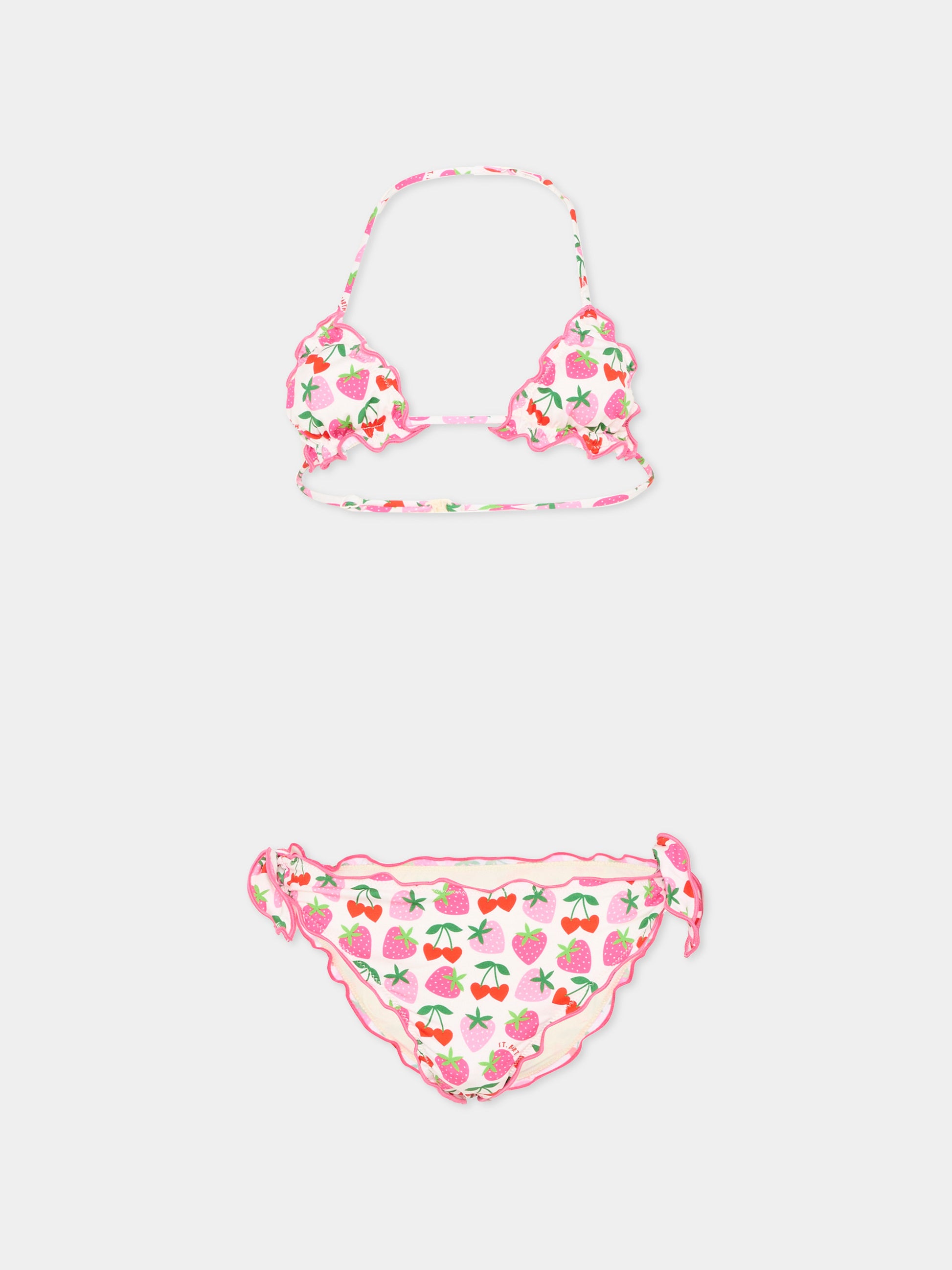 Slip e bikini bianco  cris  per bambina,Mc2 Saint Barth,CRIS001 00516L