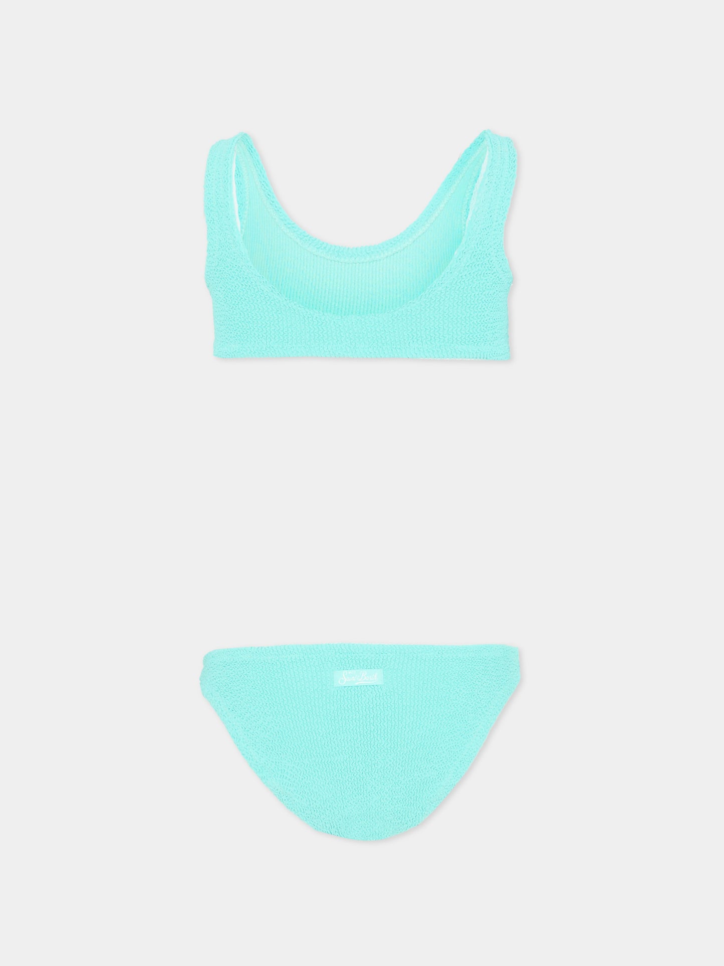 Slip e bikini azzurro  Baker W  per bambina,Mc2 Saint Barth,BAK0002 00046L