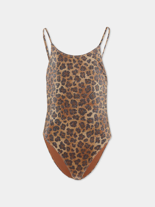 Costume marrone Cecille JR per bambina animalier,Mc2 Saint Barth,CEC0005 00520L