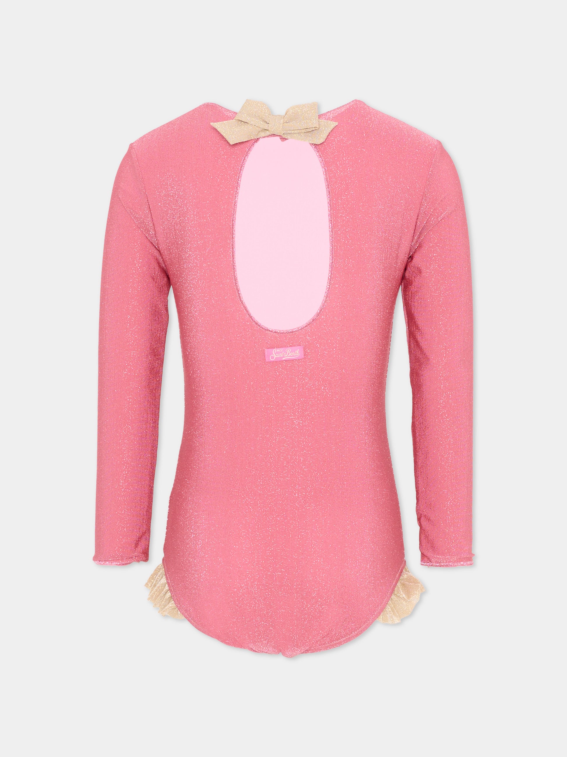 Body Anti UV rosa Cressy per bambina in lurex,Mc2 Saint Barth,CRES0001 00064L