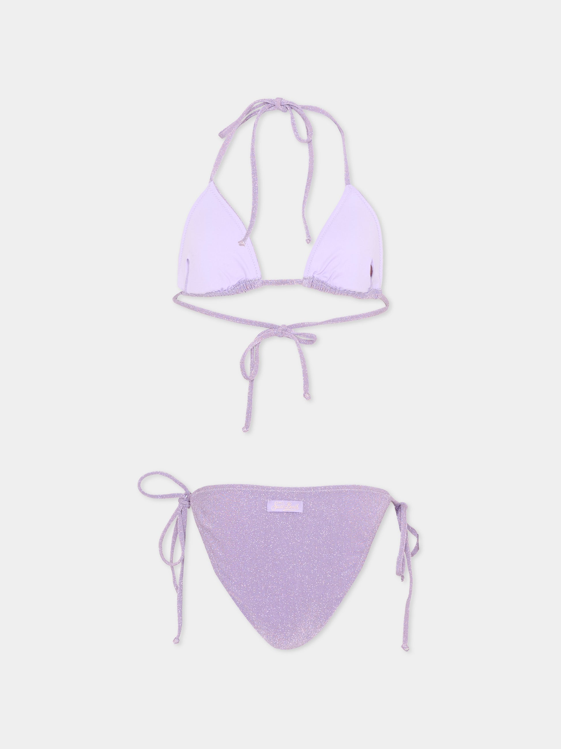 Slip e bikini lilla Leah Teen per bambina,Mc2 Saint Barth,LEH00011 02980L