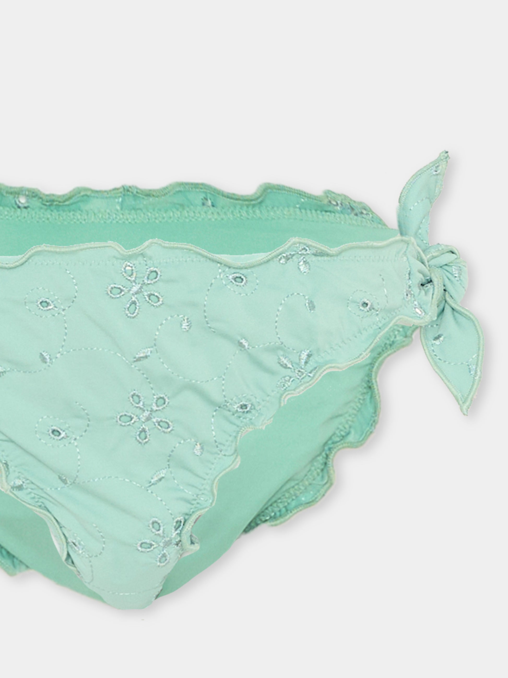 Slip e bikini verde  Cris  per bambina,Mc2 Saint Barth,CRIS001 02895L