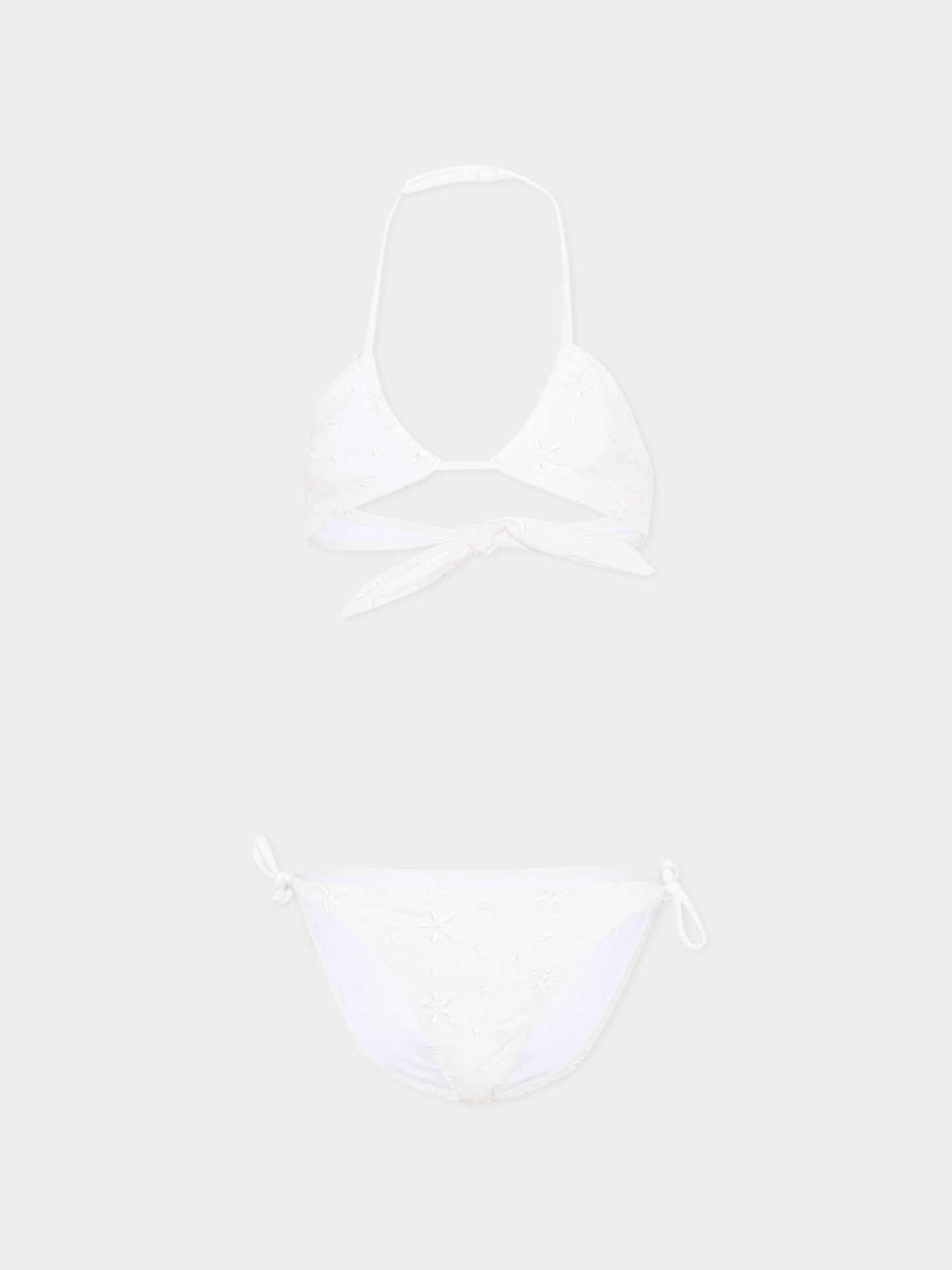 Slip e bikini bianco Aryanna per bambina,Mc2 Saint Barth,ARY00002 00053L