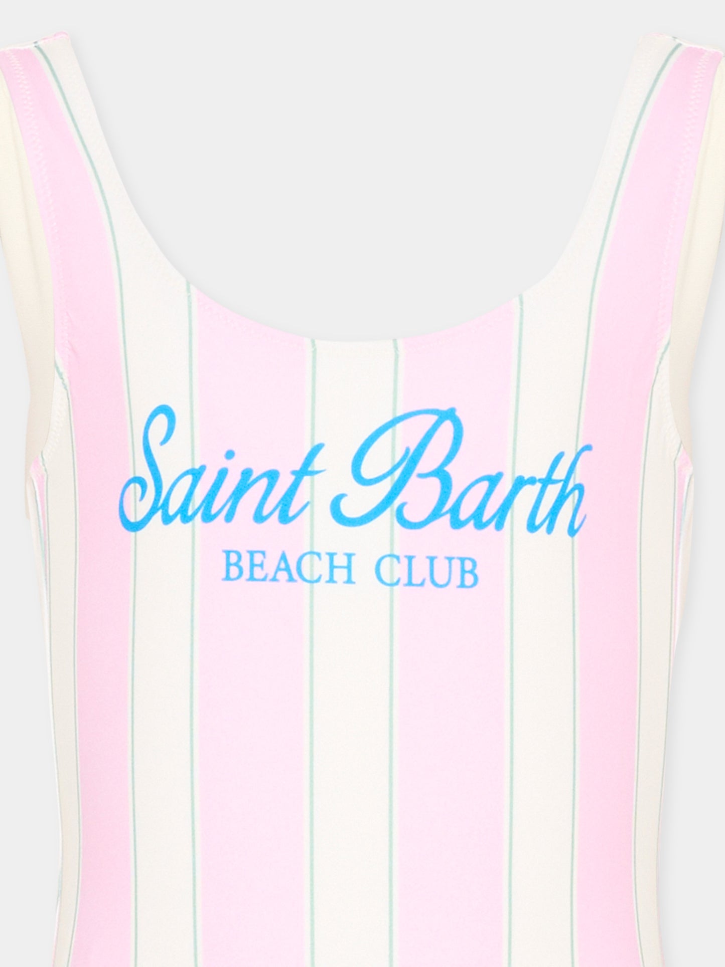 Costume intero rosa  cara  per bambina a righe,Mc2 Saint Barth,CARA001 01129L