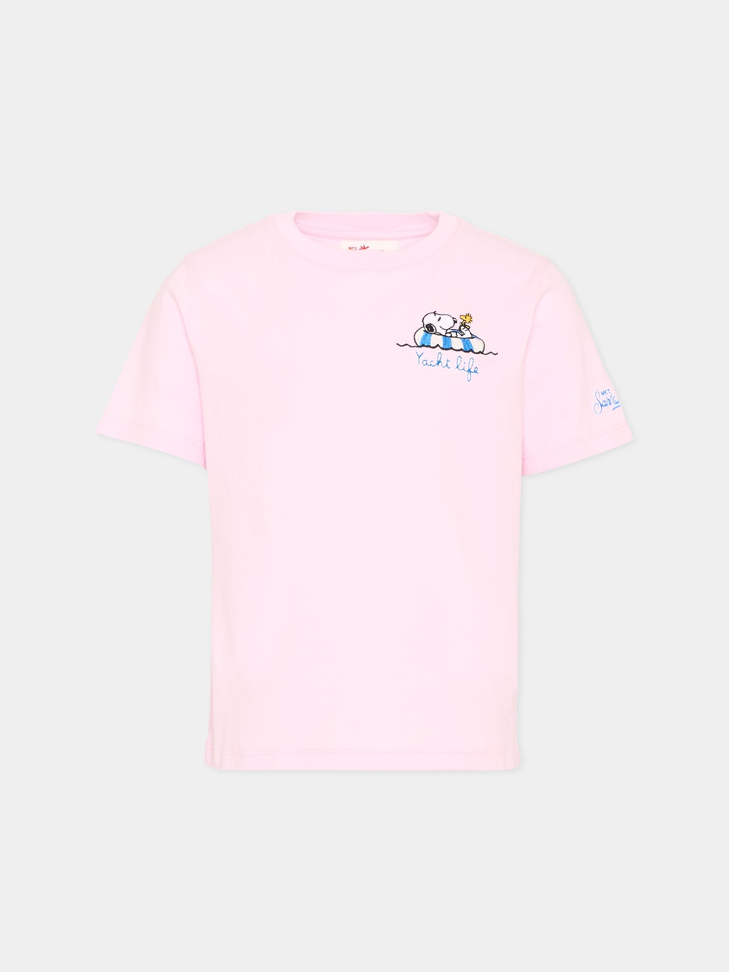 T-shirt rosa Portofino jr per bambini Snoopy,Mc2 Saint Barth,POT0002 02635L
