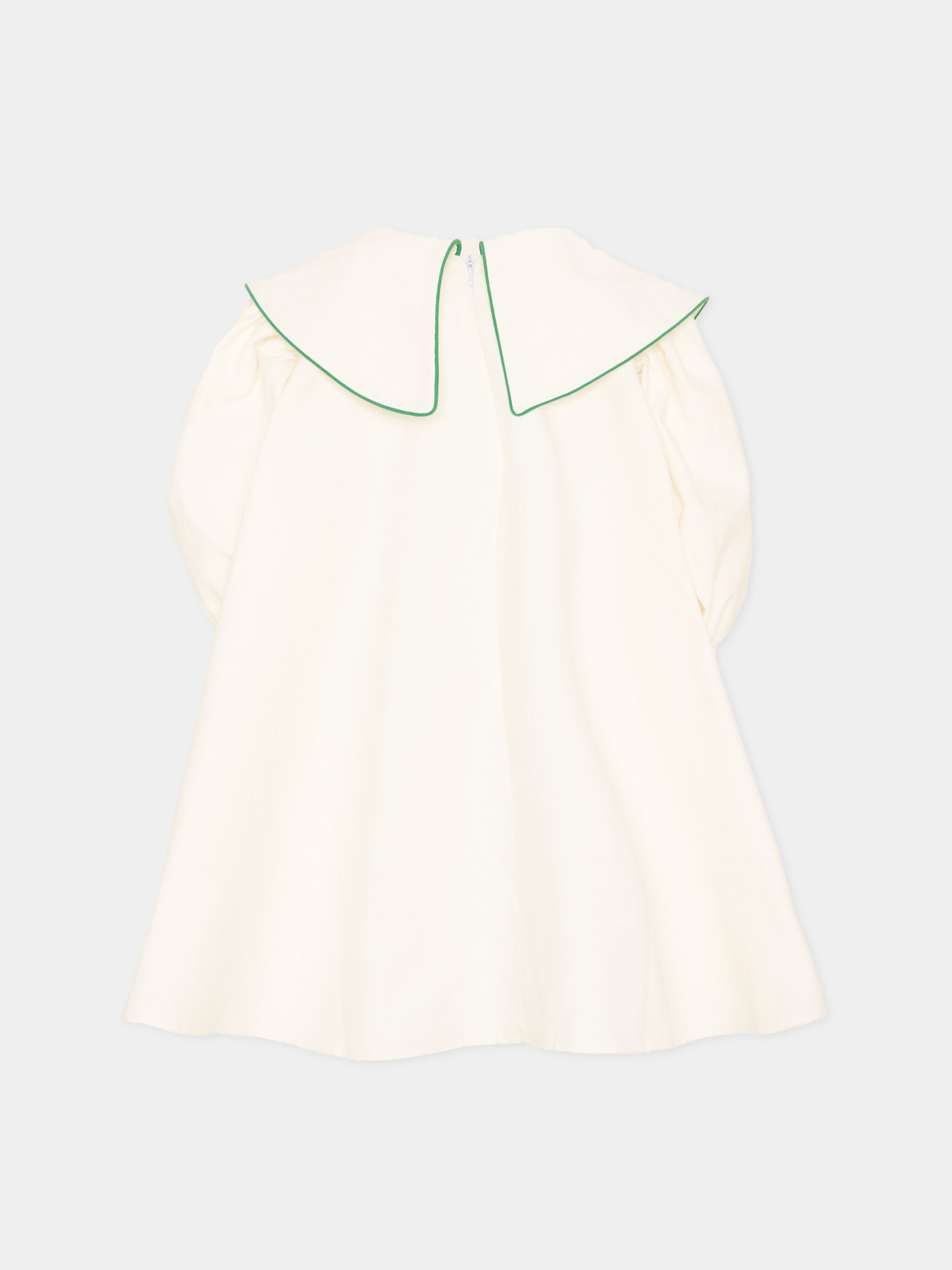 Vestito avorio per bambina con ricami,Pangolini Kids,TENNIS BALL DRESS