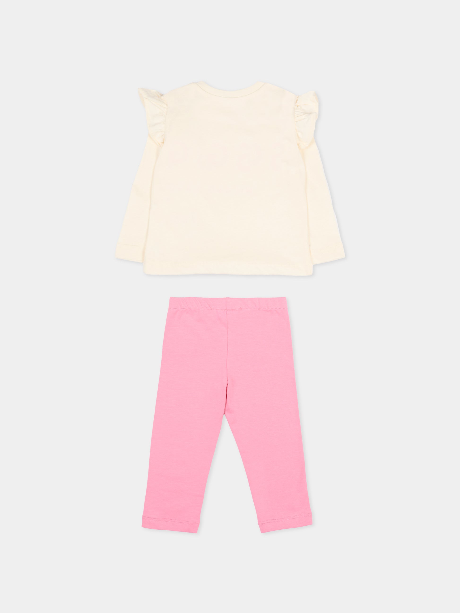 Completo multicolor per neonata con logo,Msgm Kids,F5MSNGTL294 MS066