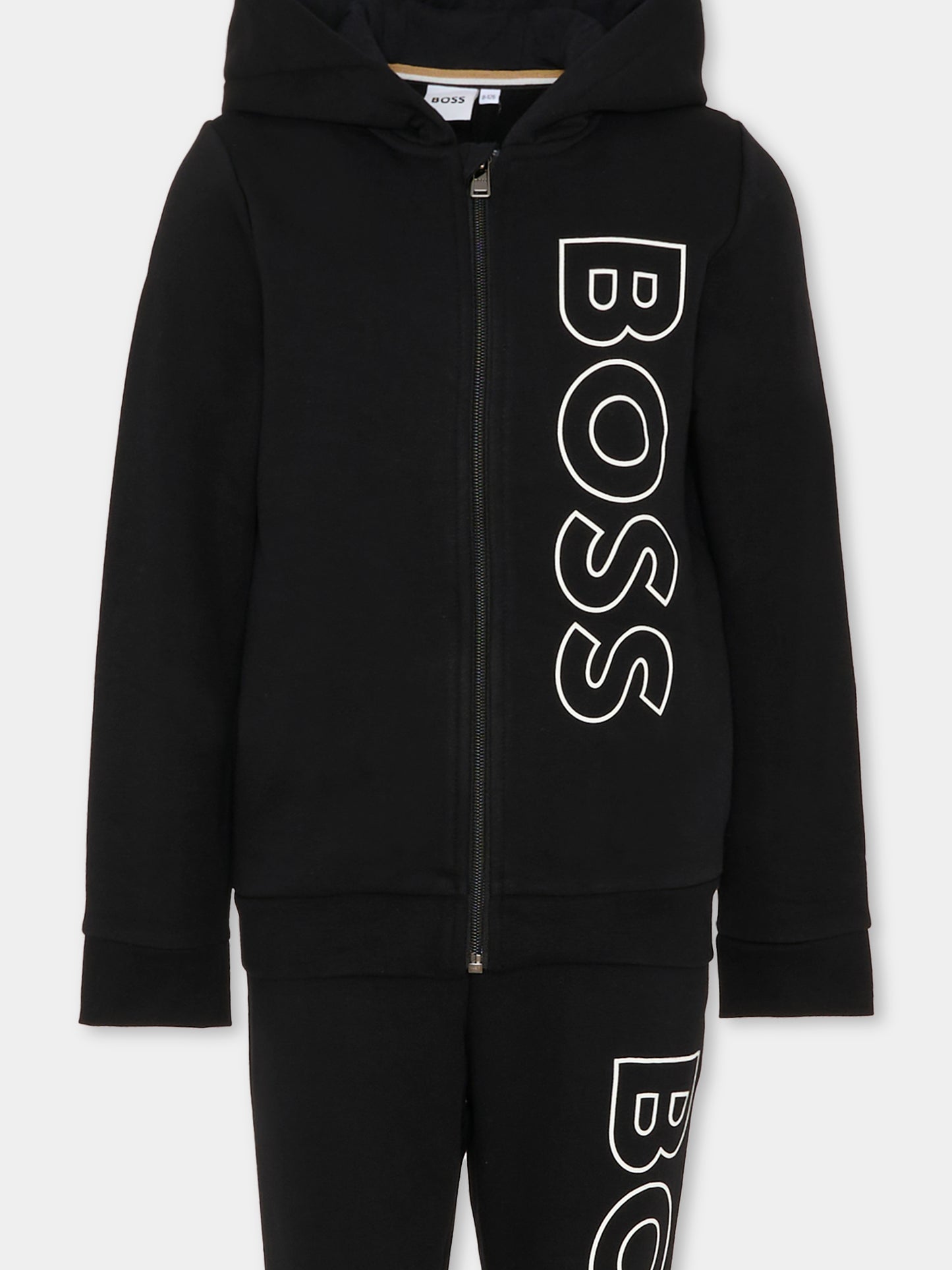 Completo nero per bambino con logo,Boss,J51134 09B