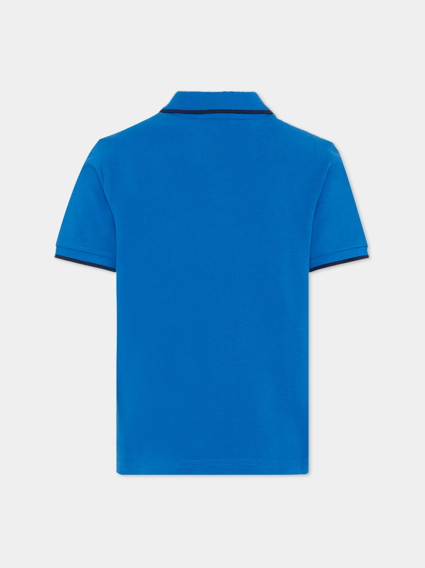 Polo blu per bambino con logo,Boss,J51163 87A